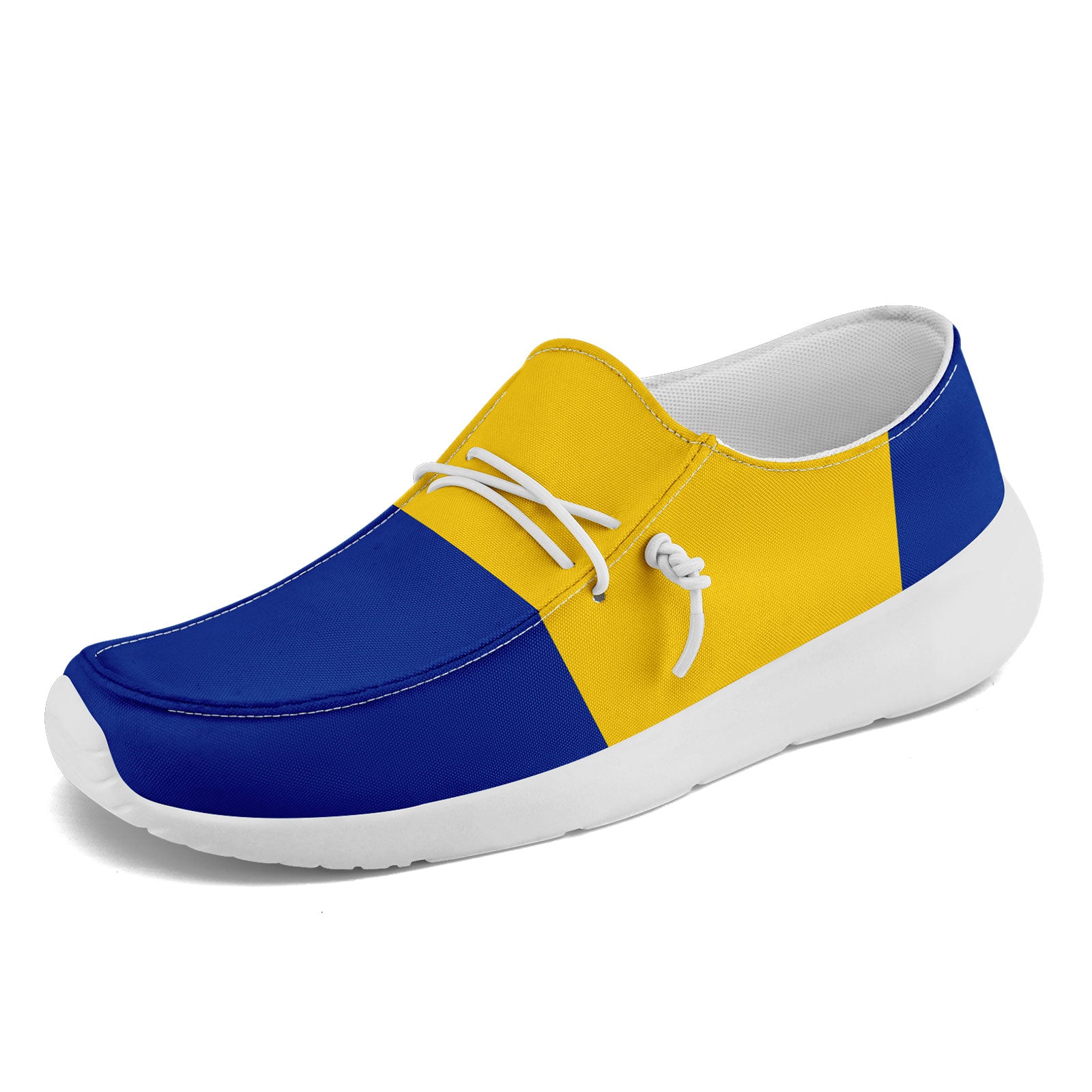 Custom Los Angeles Blue & Yellow Personalized Sneakers - Unisex High-Top Fashion Shoes for Men & Women (Style FN018 D020278, Size 15) - Perfect for Streetwear, Casual Outfits & Sneakerhead Collections