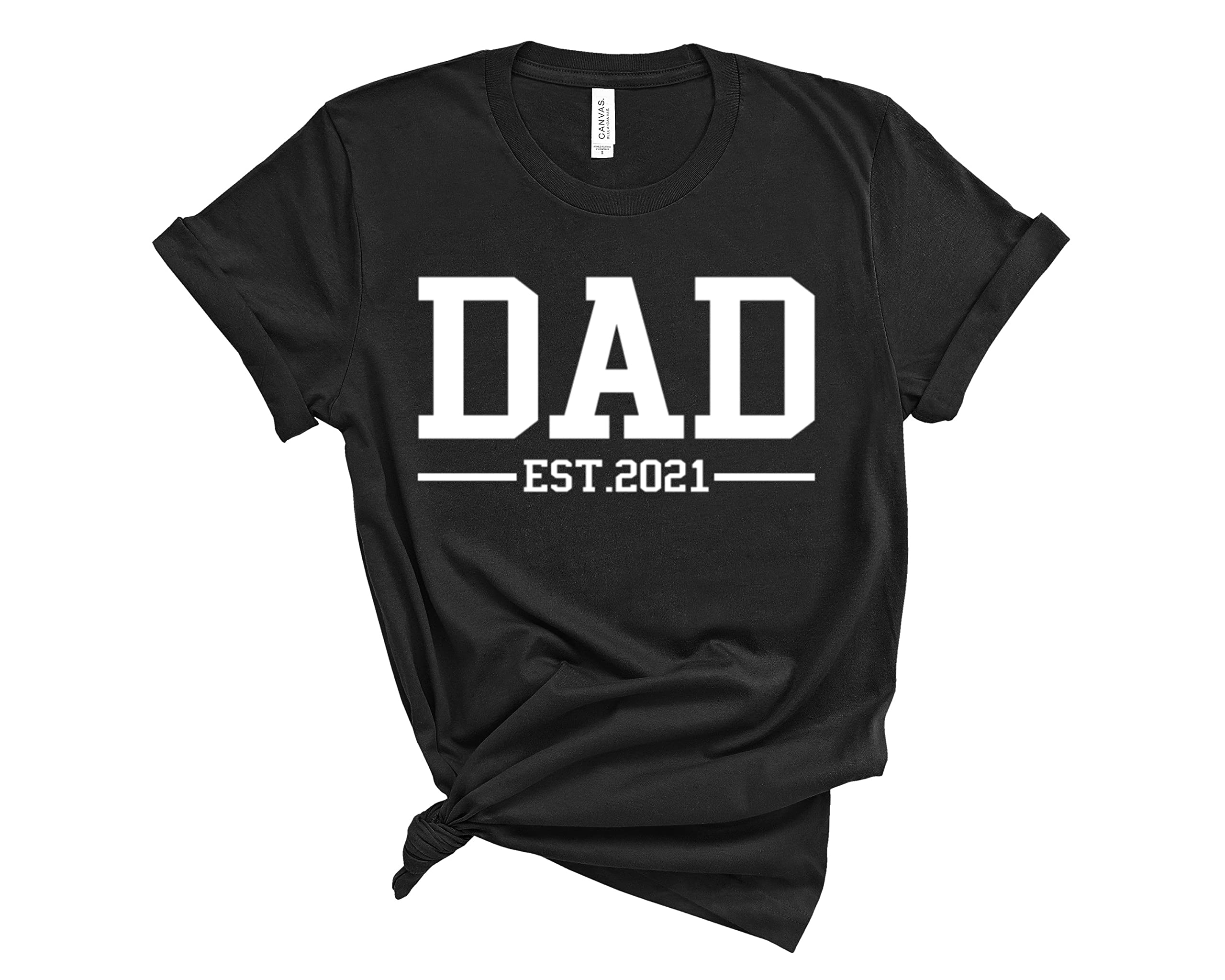 Funny Dad T-Shirt - Est. 2021 Graphic Tee for Fathers Day Gift | Cool Daddy Shirt for Casual Wear, Family Outings & Dad Life Celebration