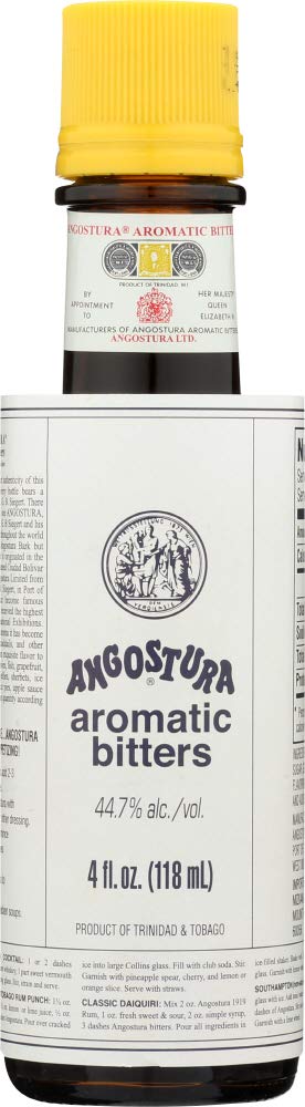 Angostura Aromatic Bitters - 4oz Bottles (12-Pack) | Premium Cocktail Bitters for Old Fashioned, Manhattan & Classic Drinks | Bartender Essential for Home Bars & Mixology