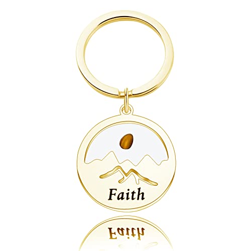 Mustard Seed Christian Jewelry - Inspirational Religious Keychain Gift for Women & Men - Faith-Based Accessory for Daily Wear & Church Events