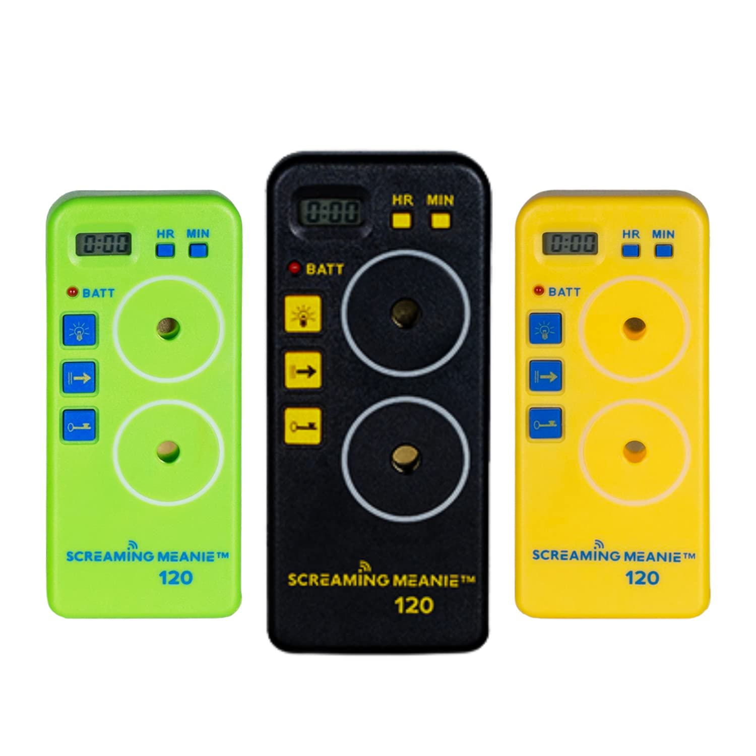 TZ-120 Screaming Meanie Ultra Loud Alarm Timer - 2 Adjustable Sound Levels for Heavy Sleepers, Truckers & Travelers | Battery Not Included (Multiple Colors) - Ideal for Home, Office, RV & Travel Use