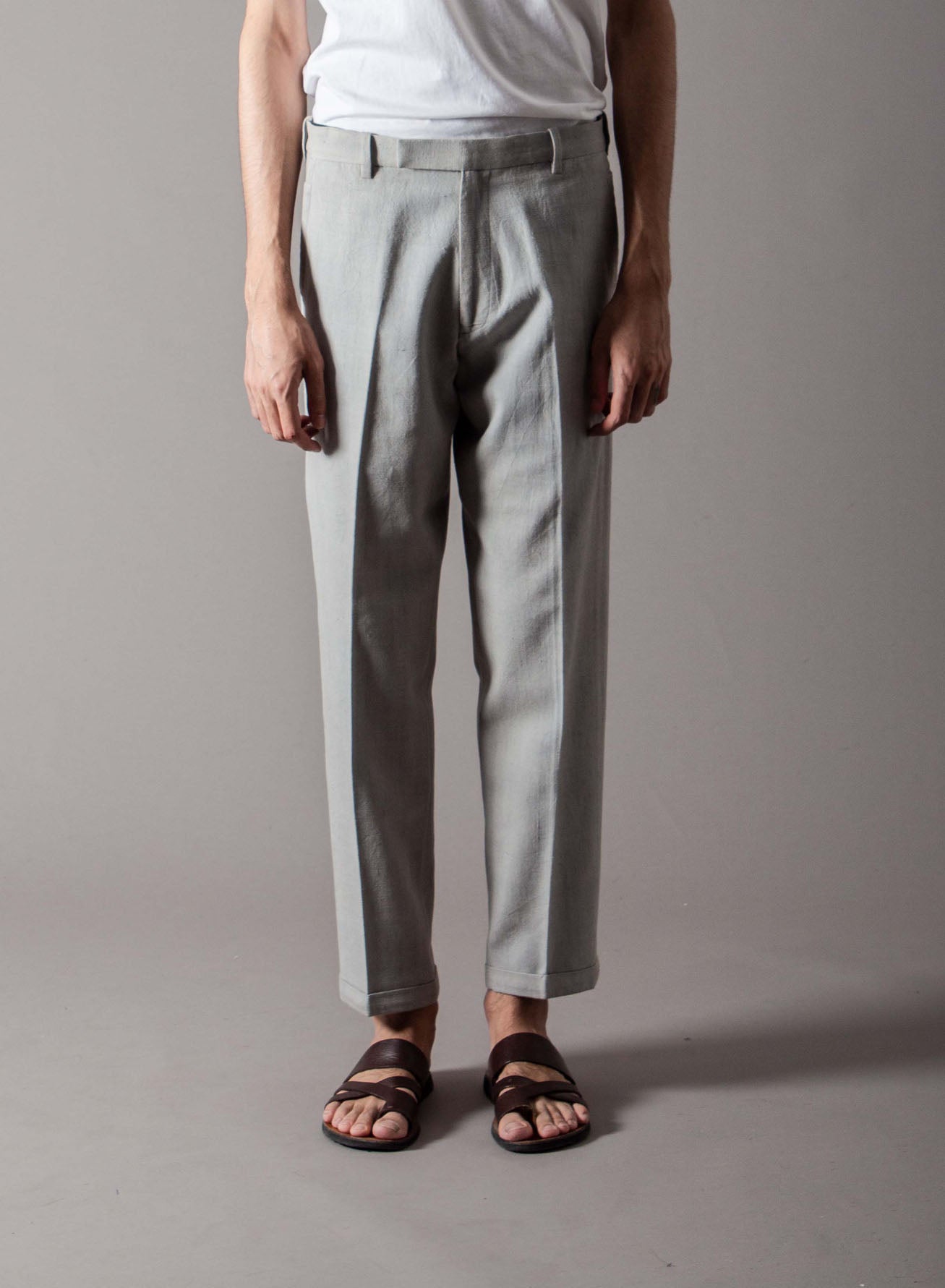 Premium Linen Pants for Men - Light Grey Raahi Trouser | Comfortable & Breathable for Summer, Travel & Casual Wear