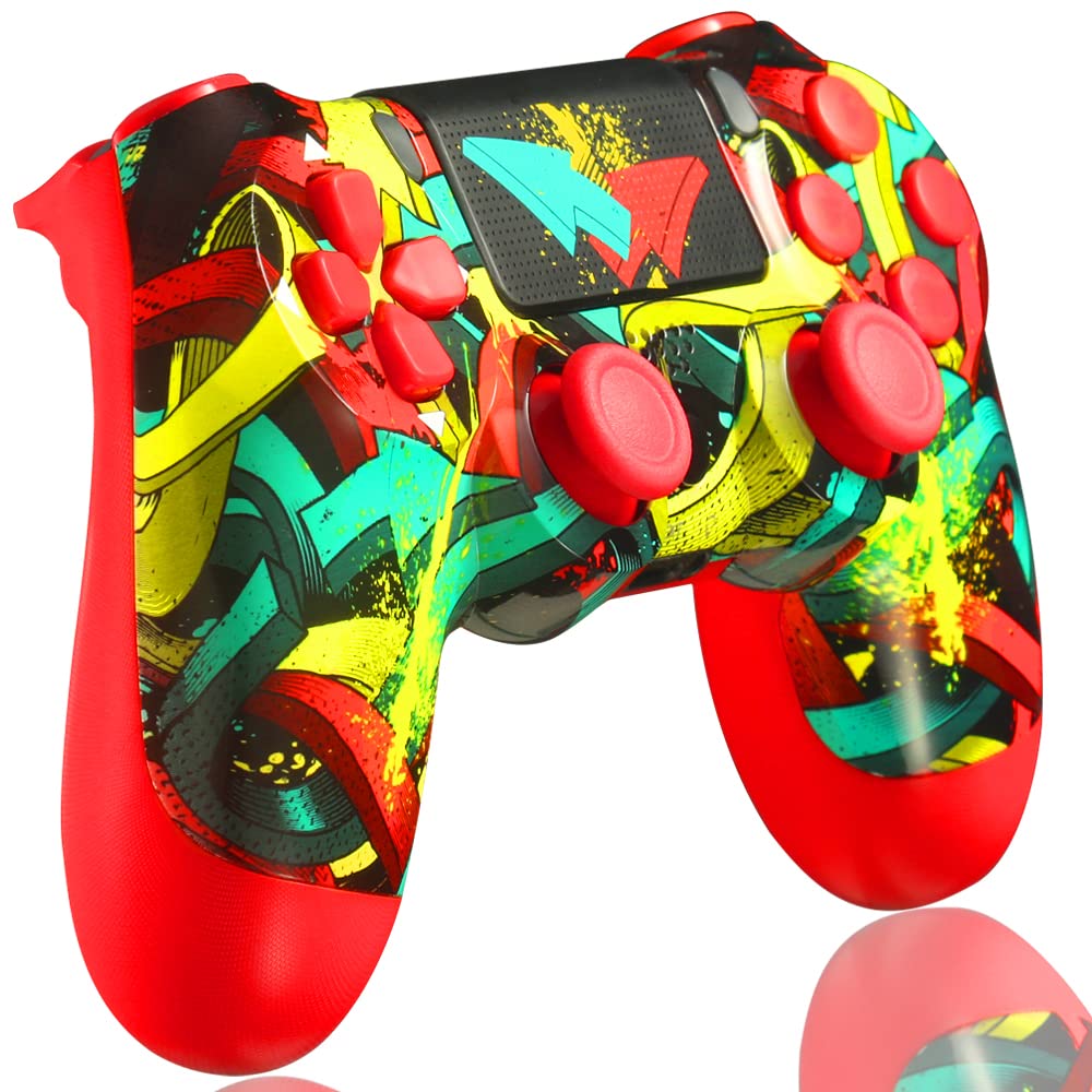 Wireless PS4 Controller - Replacement Gamepad Compatible with Playstation 4, Slim, Pro, PC, iOS & Android | Perfect for Gaming, Streaming & Remote Play
