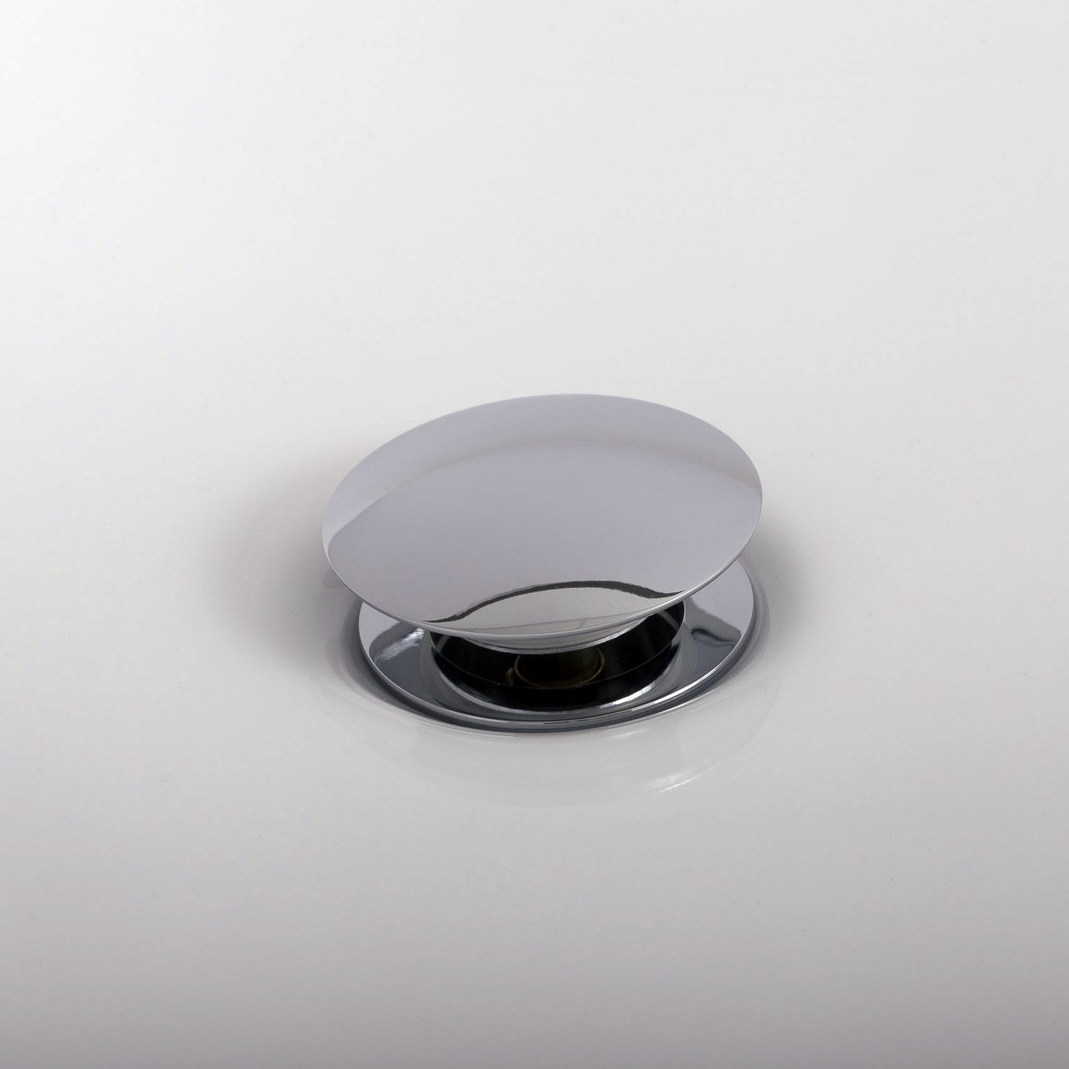 DAX 82005 Round Vanity Sink Pop Up Drain with Brass Body - 2 5/8 x 8 5/8 Inches Bathroom Sink Drain for Modern Vanities, Perfect for Home & Hotel Bathroom Renovations