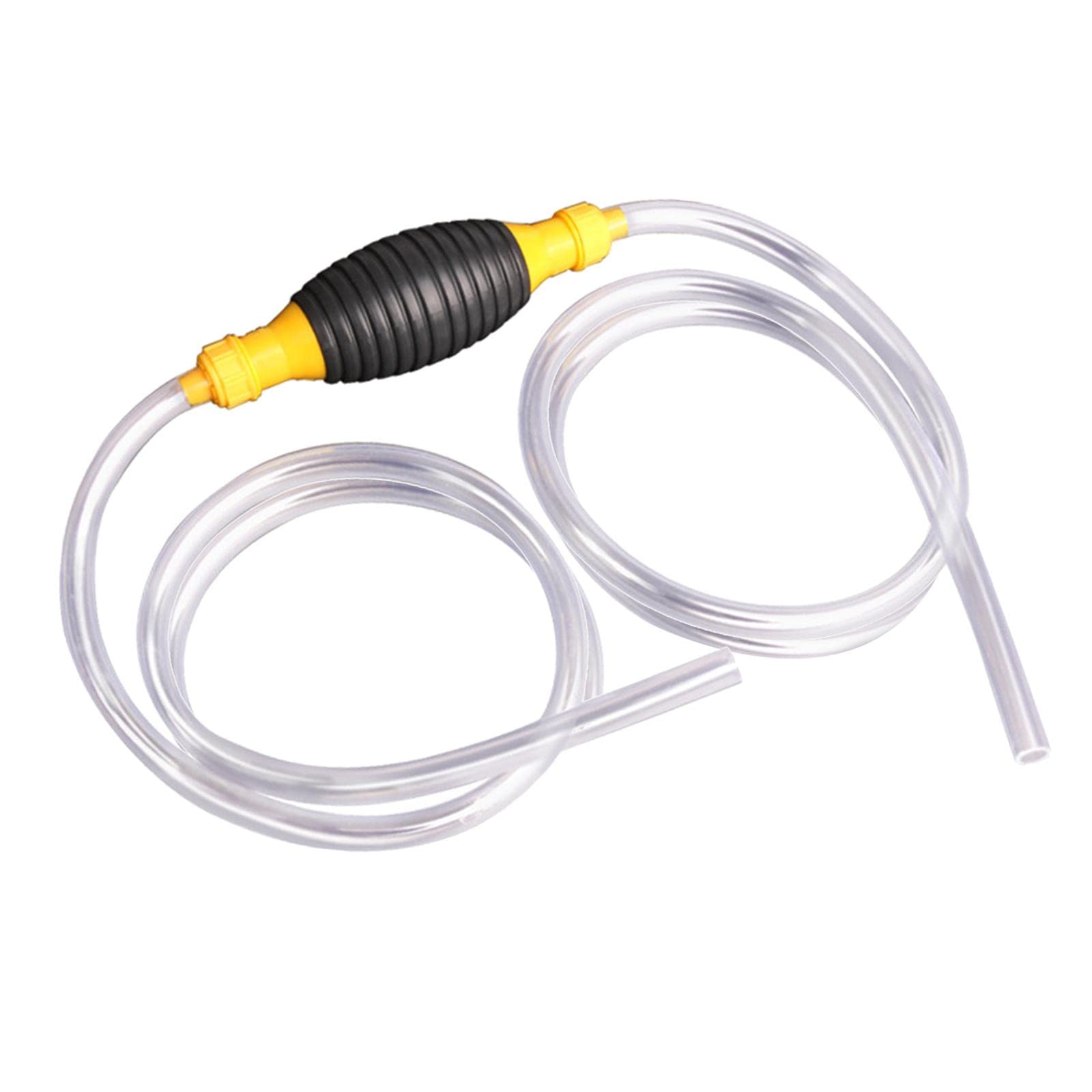 MagiDeal 2M (6.56 Feet) Manual Car Pump - Portable Durable Liquid Transfer Siphon Hose for Water, Petrol, Gasoline - Ideal for Vehicles, Boats, Lawn Mowers & Emergency Fuel Transfer