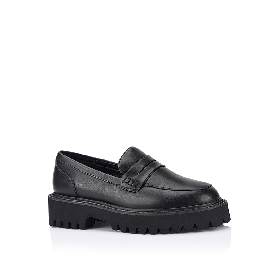 Black Neon Chunky Loafers for Women - Trendy Platform Shoes for Casual Outfits & Streetwear Fashion