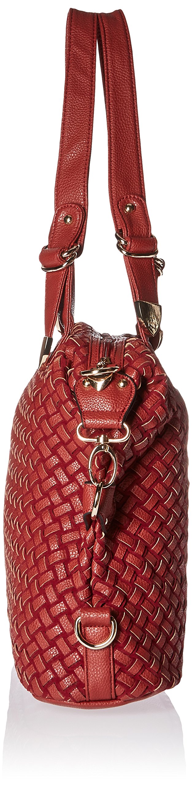 Koehler 10016967 17 Inch Jetset Red Statement Shoulder Bag for Women - Fashionable Crossbody Purse for Work, Travel & Evening Out