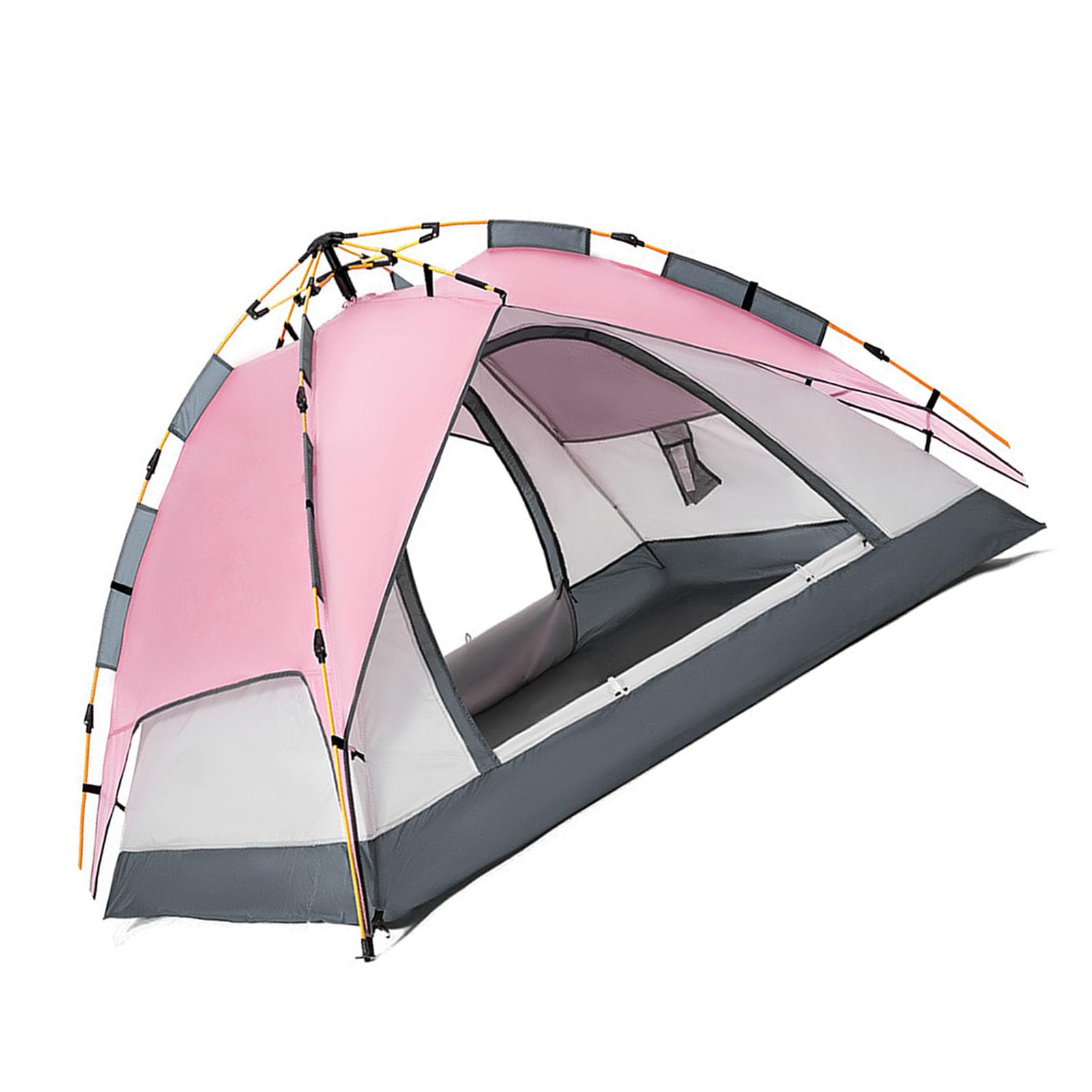 Oxford Cloth Camping Tent - Automatic Pop Up Backpacking Tent with Waterproof & Lightweight Double Layer Design for Outdoor Adventures, Family Camping Trips, Picnics and Gatherings - Perfect for Hiking, Beach Outings and Backyard Camping