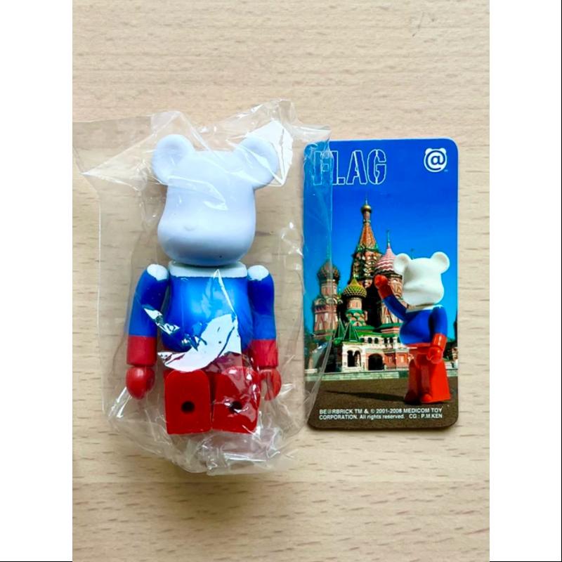 Bearbrick Series 17 FLAG Russia 100% Collectible Art Toy - Limited Edition Vinyl Figure for Display & Investment | Perfect for Home Decor, Office Collection, and Anime Fans Gift