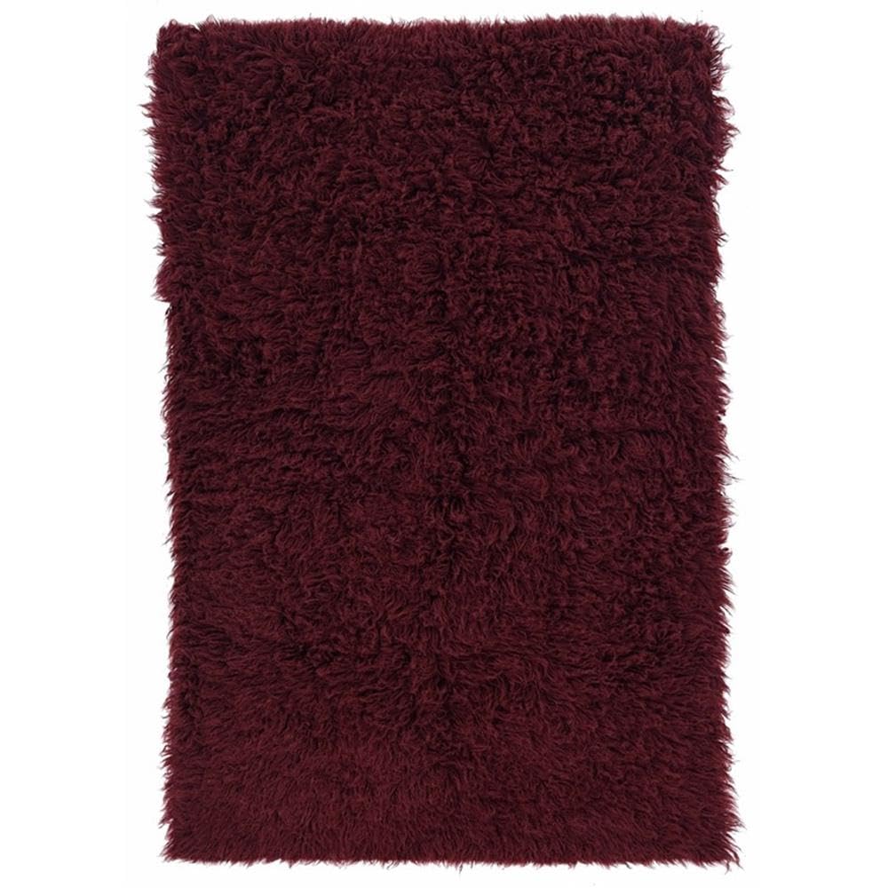Premium Linon Flokati Hand-Woven Wool Area Rug 60