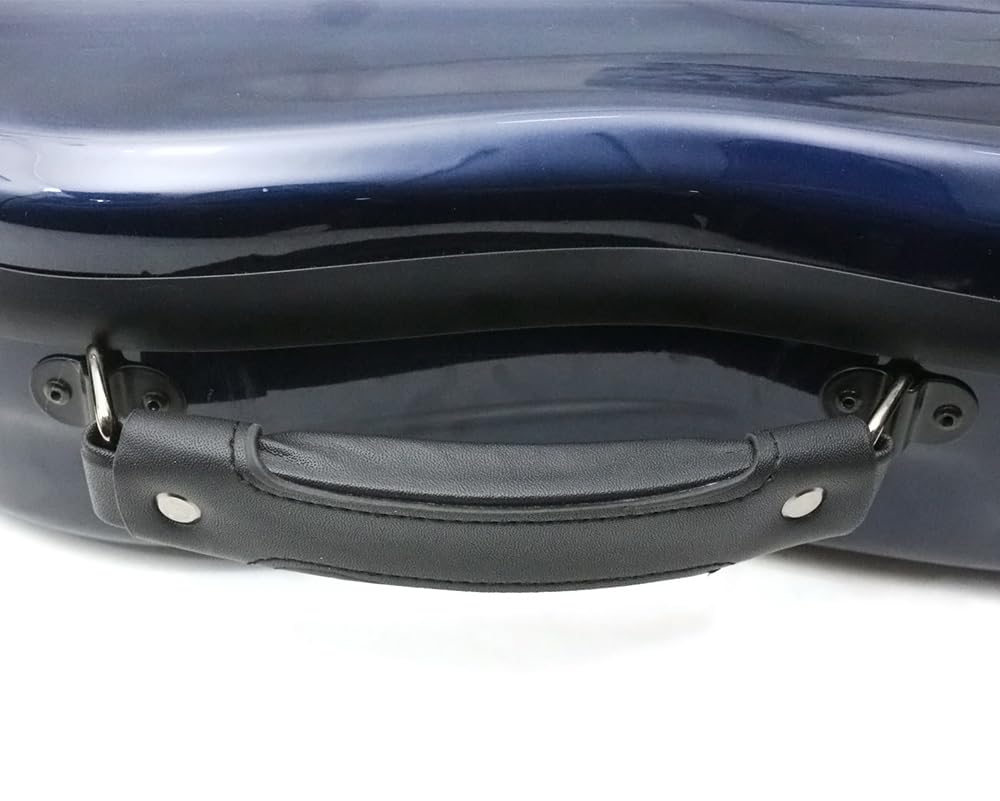 Premium Lightweight Carbon Fiber Viola Case for 16-16.5 Inch Violas - Durable Hard Shell with Adjustable Backstraps, Waterproof & Shockproof (2.68kg, Dark Blue) - Perfect for Travel, Performances & Professional Musicians