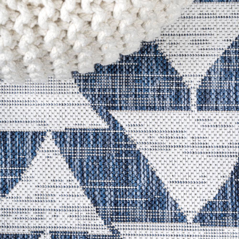 Modern Tribal Geometric Area Rug - Indoor/Outdoor Bohemian Style Rug for Living Room, Bedroom, Patio - Non-Slip Soft Woven Floor Mat for Home Decor