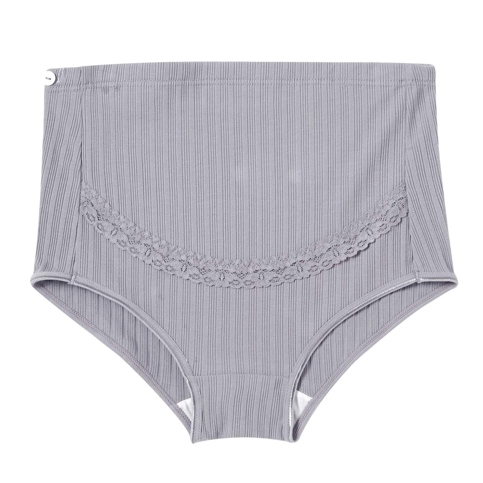 Yeahdor Maternity Underwear for Women - Adjustable High Waist Cotton Panties, Breathable Pregnancy Underwear for Comfort & Support - Perfect for Everyday Wear During Pregnancy & Postpartum