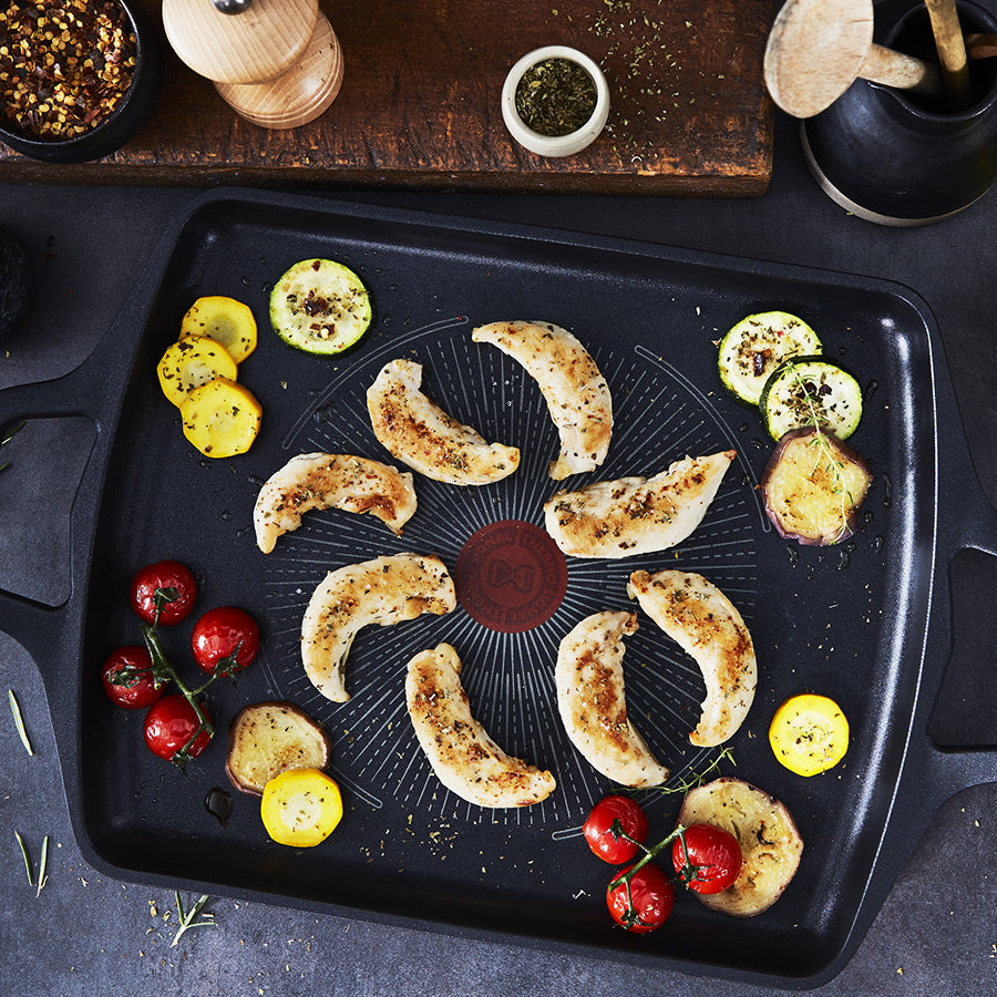 Tefal Unlimited Non Stick Induction Griddle 32x26cm - Professional Electric Cooktop for Pancakes, Steaks & Vegetables - Perfect for Home Kitchen & Restaurant Use