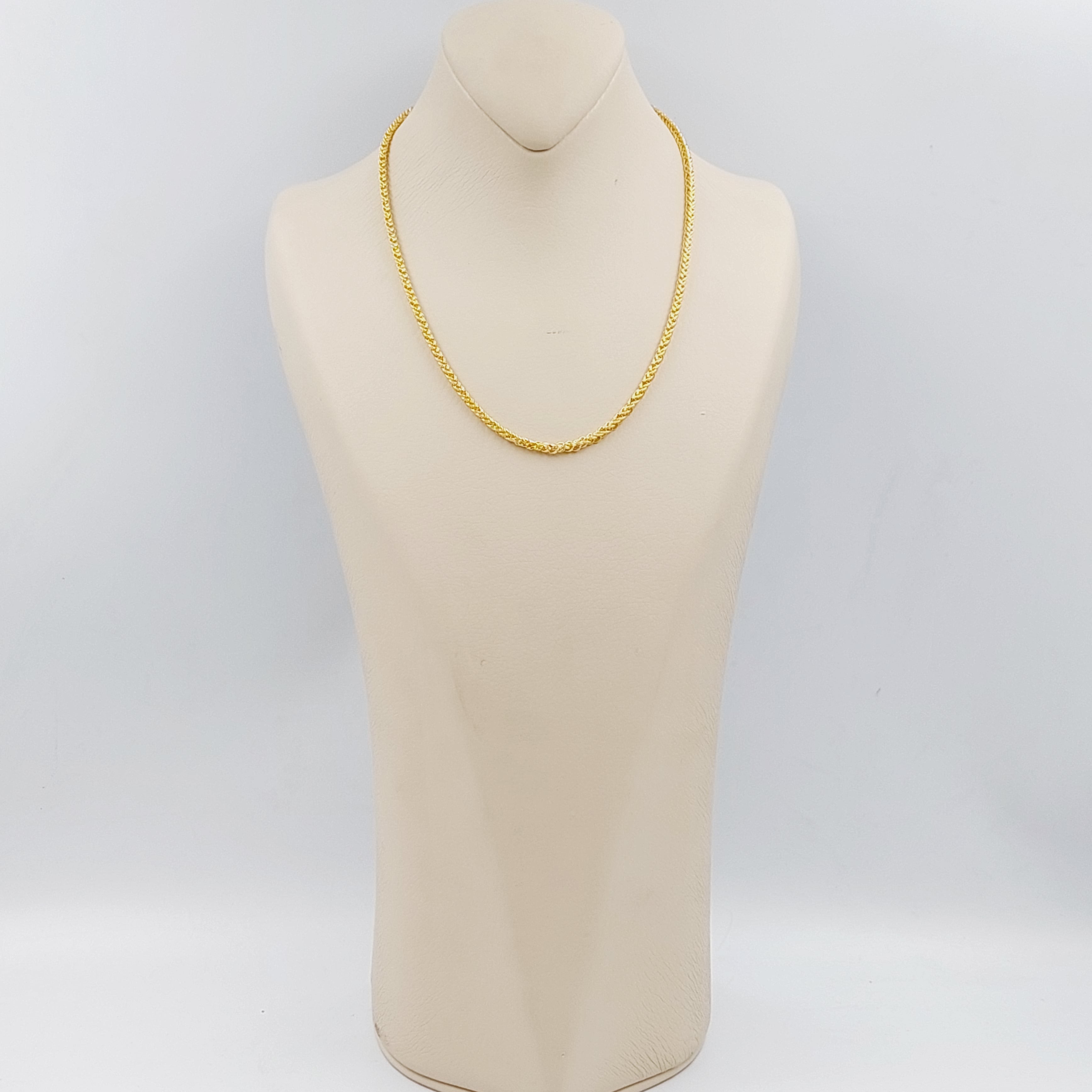 45cm Medium Thickness Franco Chain Necklace - 18K Gold Plated Stainless Steel Cuban Link Chain for Men & Women | Perfect for Layering, Gift Giving & Everyday Wear