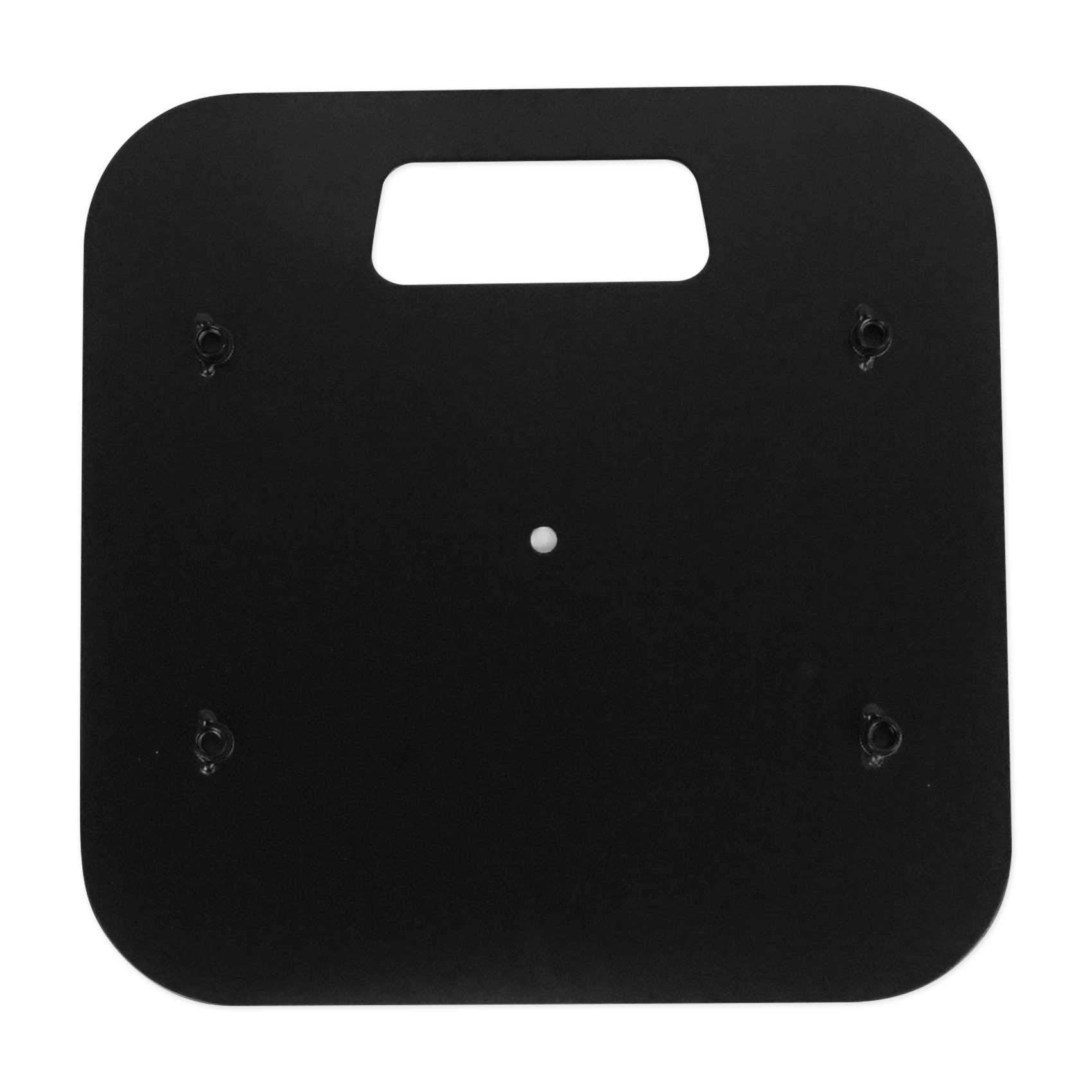 Rockville RTP82W 8 Ft. Black/White Totem Moving Head Light Stand with Scrims & Carry Bag - Perfect for DJ Shows, Stage Lighting, and Live Performances