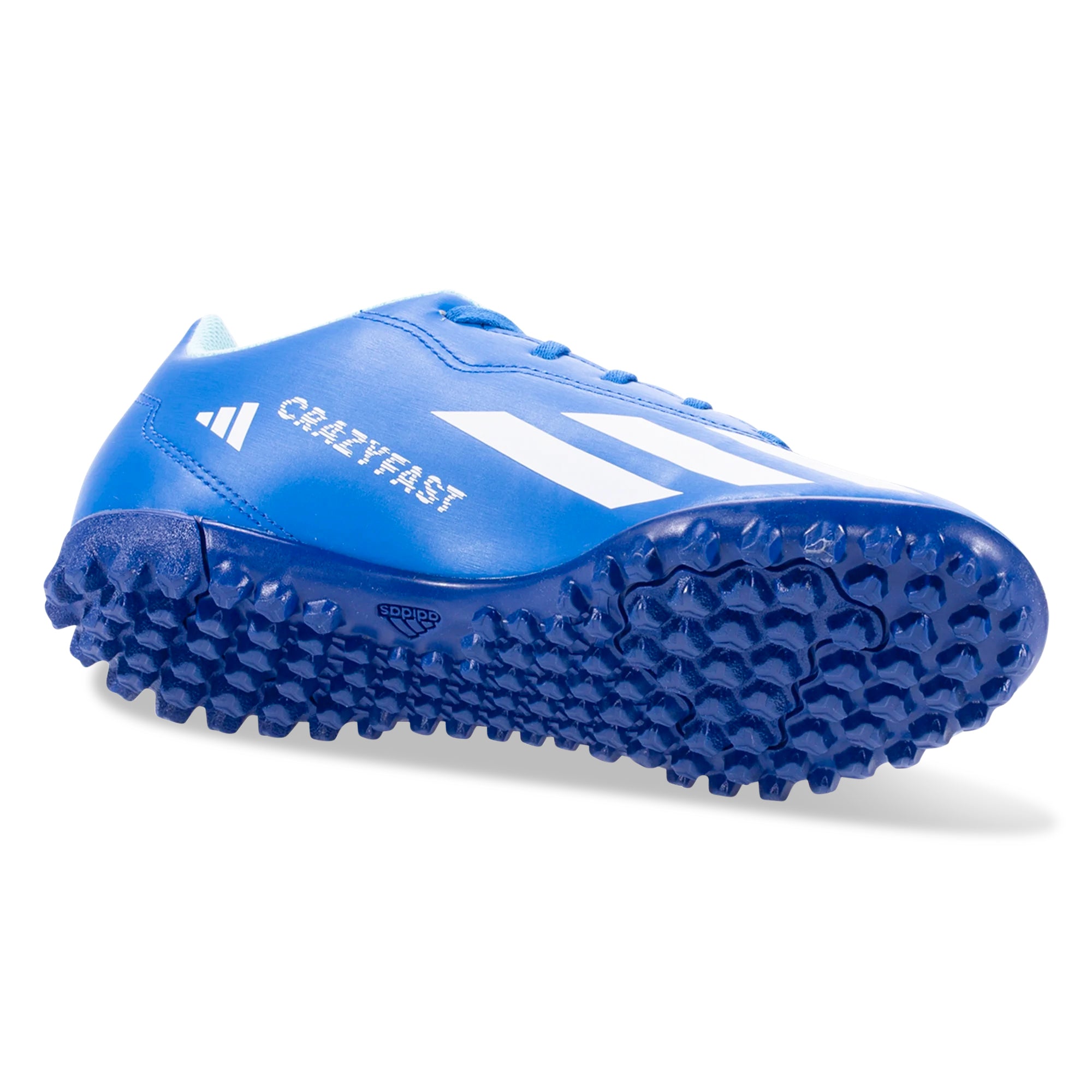 adidas Jr. X Crazyfast.4 Turf Soccer Cleats for Kids - Bright Royal/White - Lightweight Youth Football Shoes for Artificial Grass - Perfect for Training & Matches