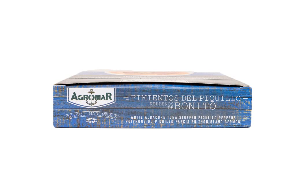 Premium Agromar White Albacore Tuna Stuffed Piquillo Peppers - Gourmet Spanish Tapas, Keto & Paleo Friendly - Perfect for Appetizers, Charcuterie Boards & Healthy Snacking