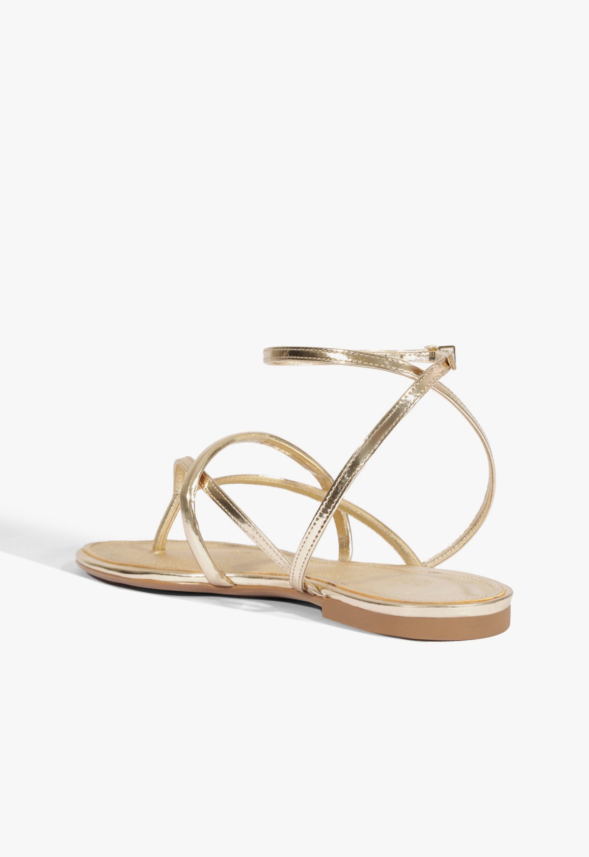 Diana Metallic Sandals for Women - 2.5 Inch Heel Height, Comfortable Flat Shoes for Casual Wear, S2211200150002 - Perfect for Summer Outings, Beach Vacations, and Everyday Fashion