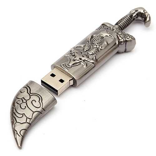 8GB USB 2.0 Metal Flash Drive - Mongolian Style Portable Memory Stick for Data Storage - Perfect for Office, School, Travel & File Backup