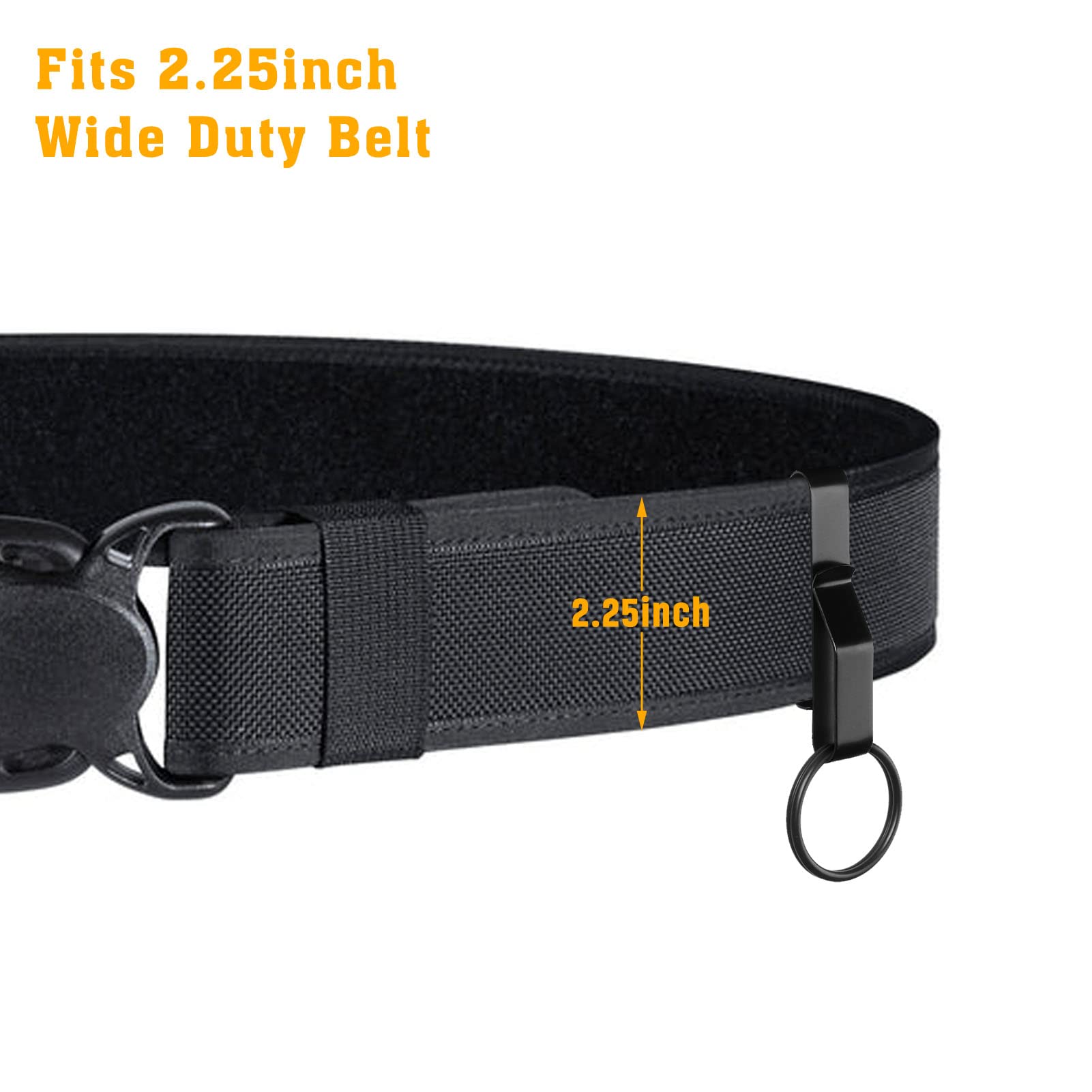 JOTOVO Tactical Key Ring Holder - Detachable Keychain for Police, Firefighters & First Responders (2.25-Inch Max) | Durable & Compact Key Organizer for Emergency Services, Security Personnel & Everyday Carry