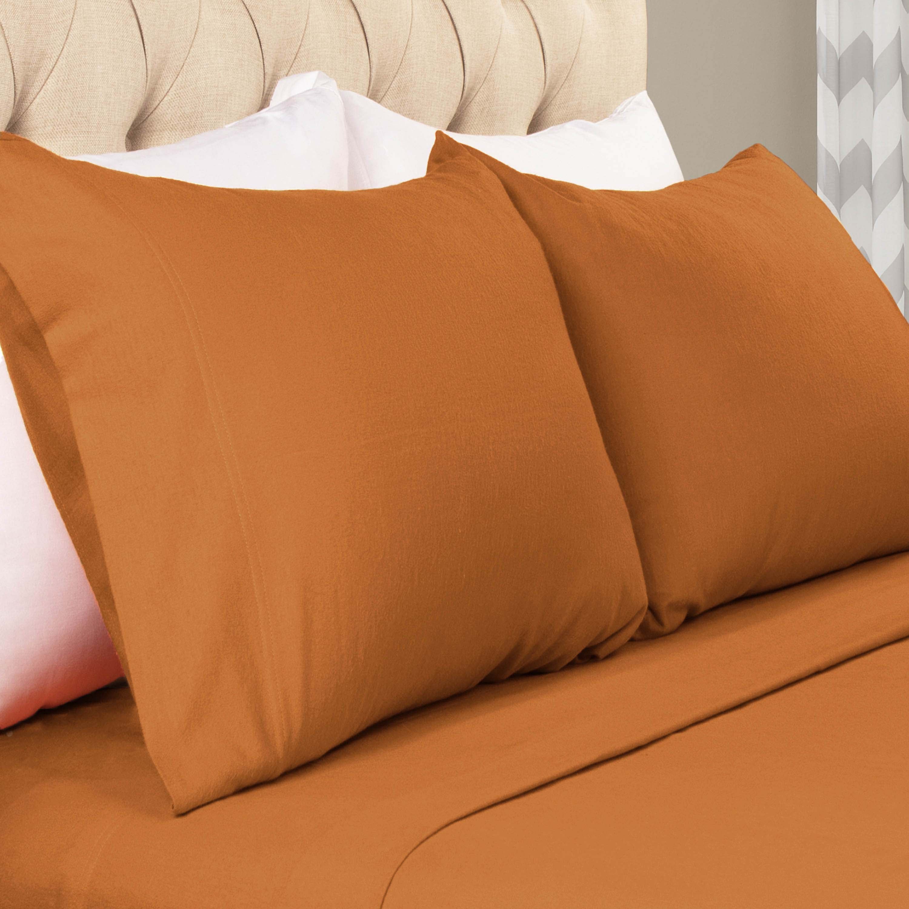 Soft Cotton Flannel 2-Piece Pillowcase Set - Breathable & Cozy Bedding for Winter - Perfect for Home, Hotel, and Guest Room Use