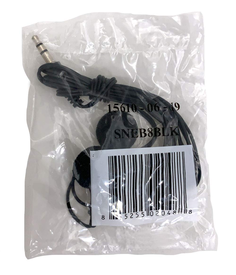 Soundnetic SNEB8 100 Pack Bulk Disposable Stereo Earbuds with Foam Earpads - Black Classroom Headphones for Students, Schools, Libraries, Gyms & Hotels - Perfect for Online Learning, Audio Labs, Travel & Public Spaces