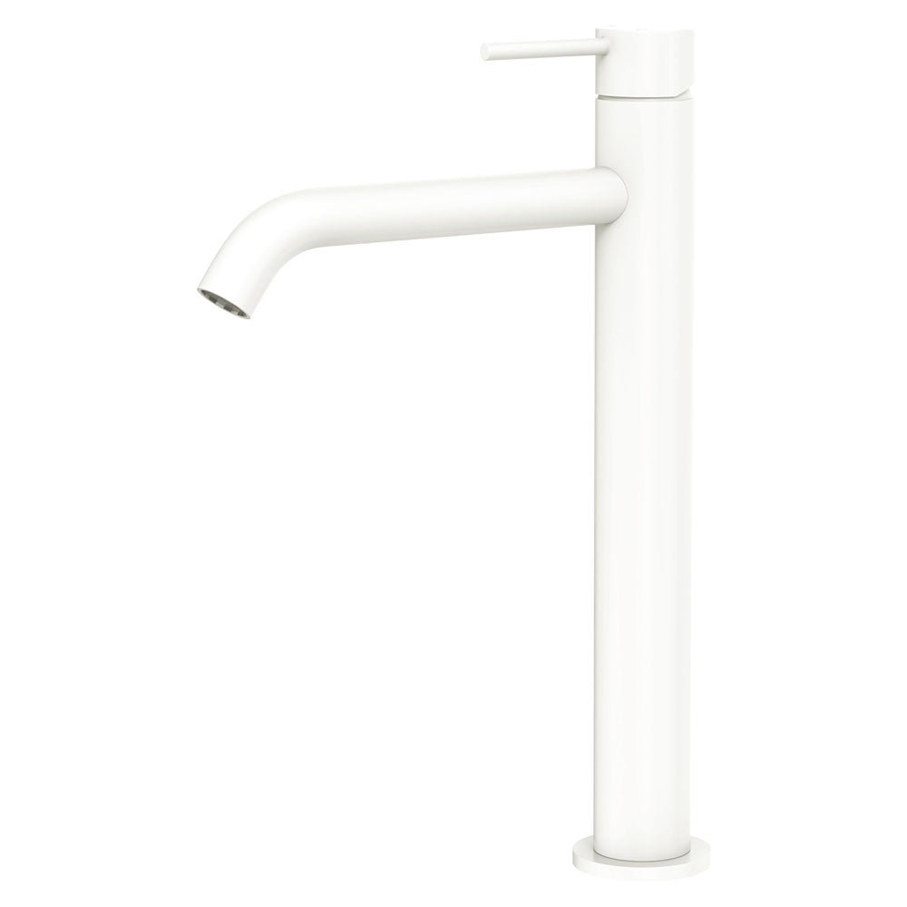 Fienza 228107MW Kaya Basin Tall Mixer - Matte White Stand Mixer for Baking, Dough Kneading & Cake Mixing | Perfect for Home Kitchens & Professional Bakeries