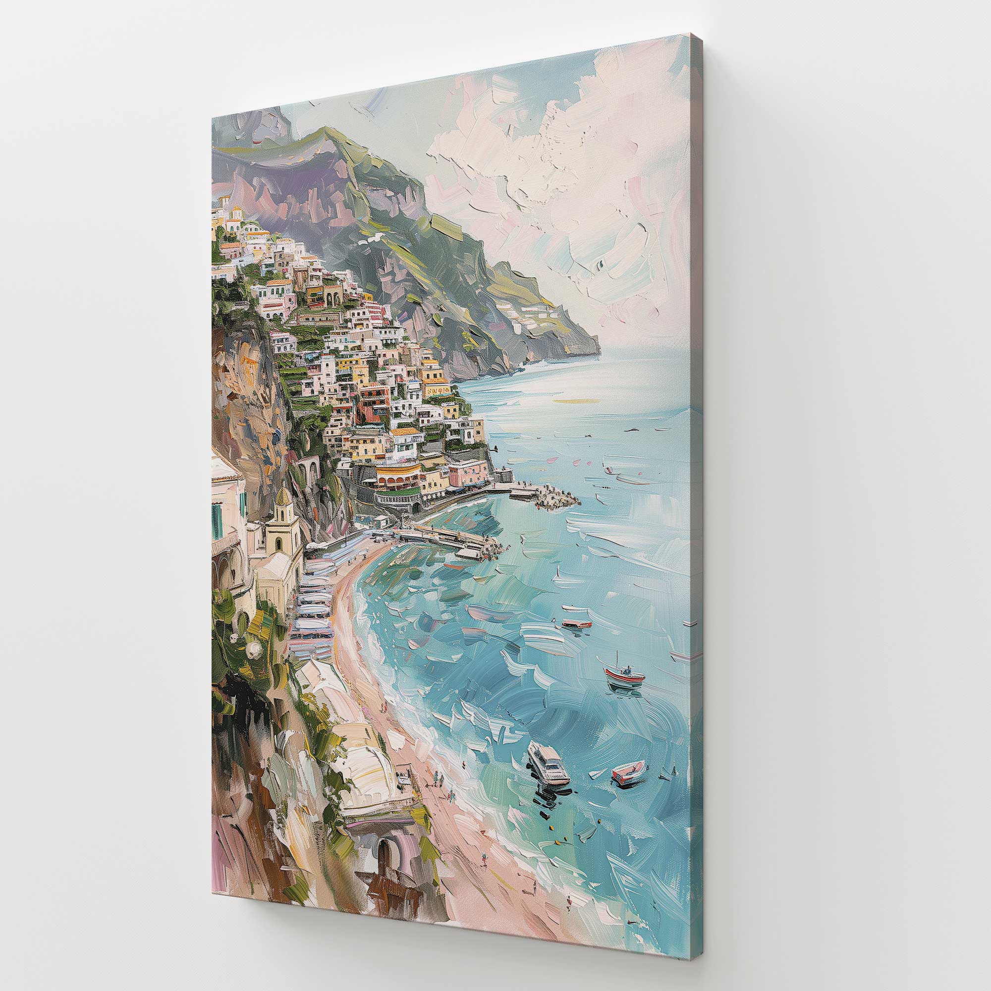 Coastal Charm Large Canvas Print - Beach Wall Art Decor for Living Room, Bedroom & Office | Ocean Themed Home Decoration