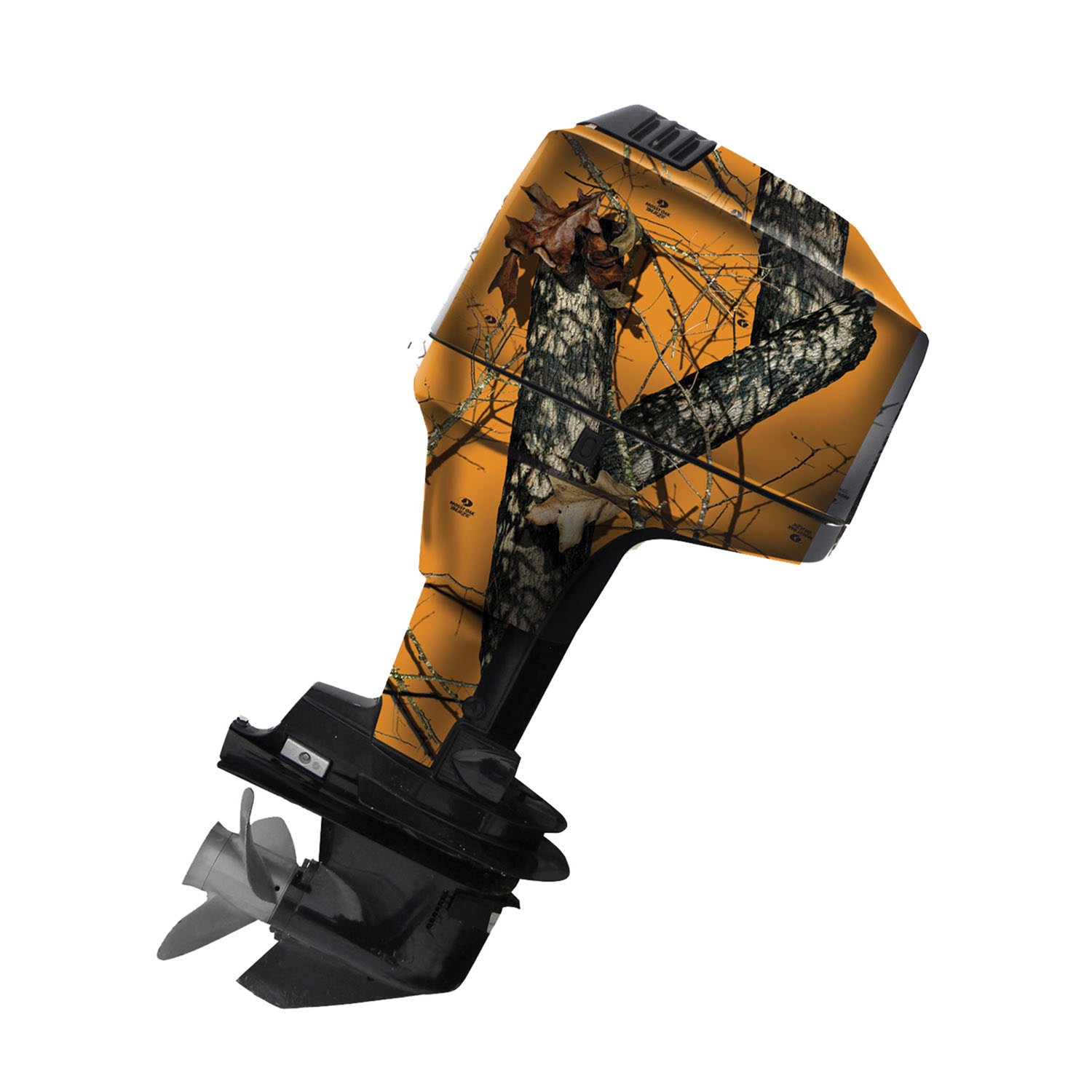 Mossy Oak Blaze Camo Boat Motor Vinyl Wrap Kit - Easy to Install Matte Finish Decal for Outboard Motors 90 HP or Less - Perfect for Fishing Boats, Duck Hunting & Marine Camouflage