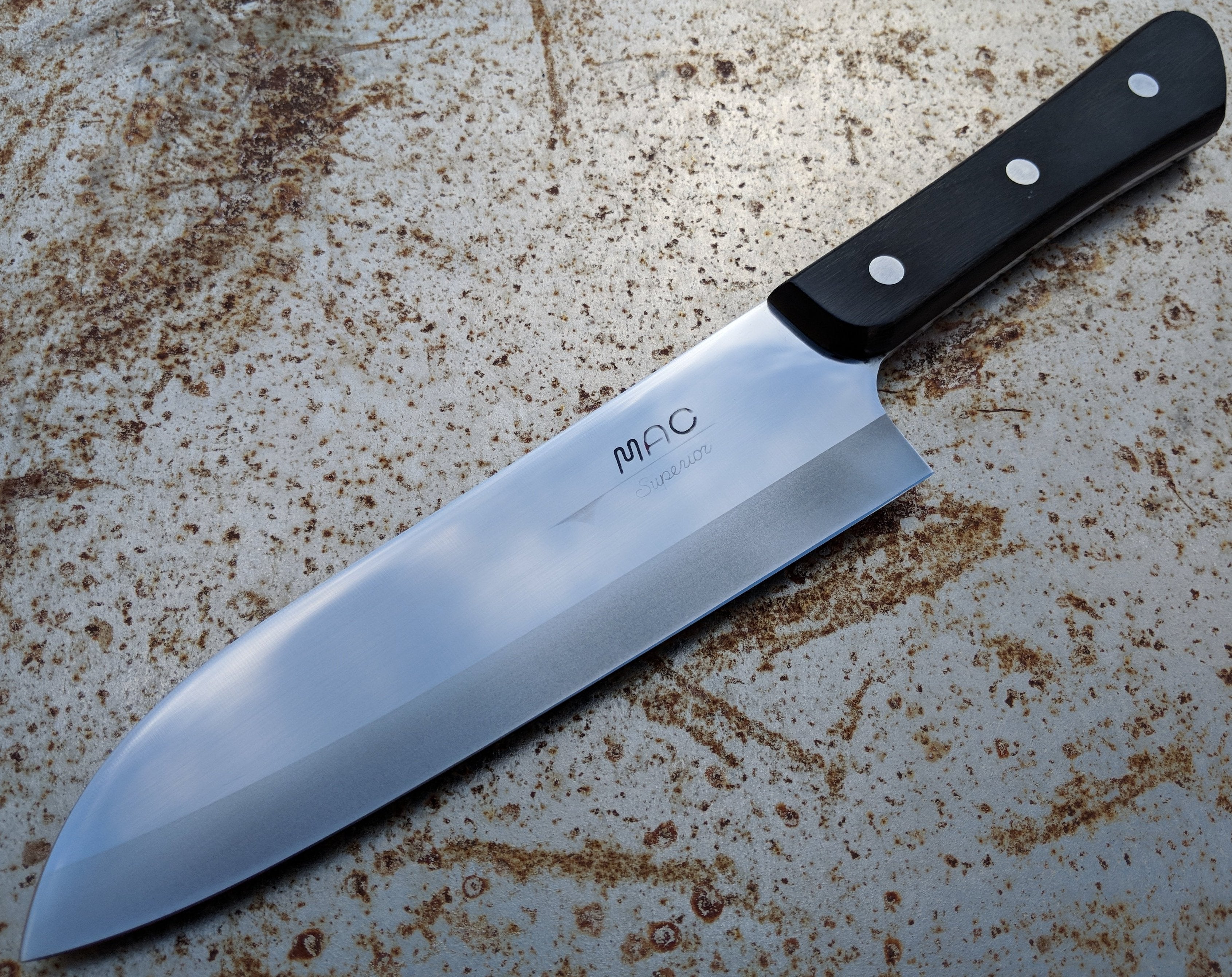 Refurbished MAC SK 65 Santoku Knife - Professional Japanese Chef Knife for Precise Slicing, Dicing & Chopping - Perfect for Home Cooks & Professional Kitchens