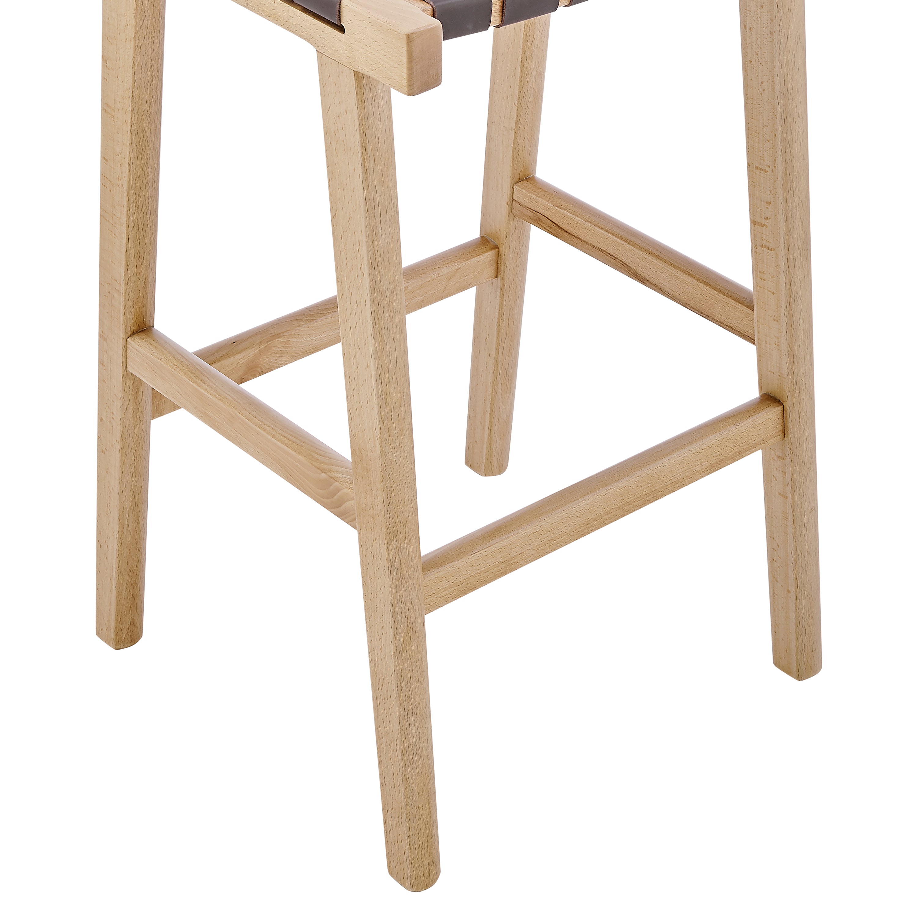 Modern Evangeline Counter Stool - Backless Bar Stool for Kitchen Island, Breakfast Nook & Home Decor - Adjustable Height 24