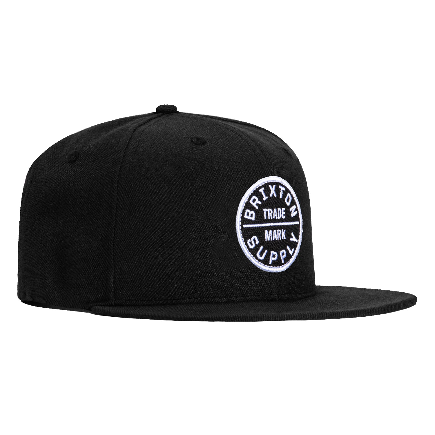 Brixton Oath III Snapback Hat - Black | Adjustable Baseball Cap for Men & Women | Perfect for Streetwear, Sports & Outdoor Activities
