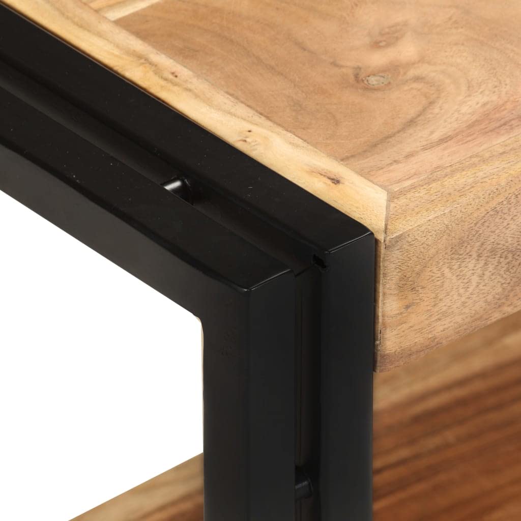 Industrial TV Stand with Storage - 35.4