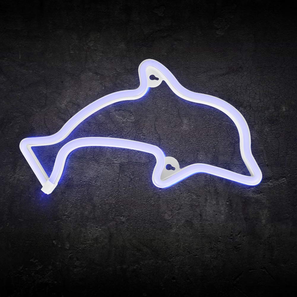 Nunafey Lovely Neon Light Sign - Cute Wall Decor for Bedroom, Party & Christmas | Innovative LED Neon Art for Kids Room, Bar & Home Decoration