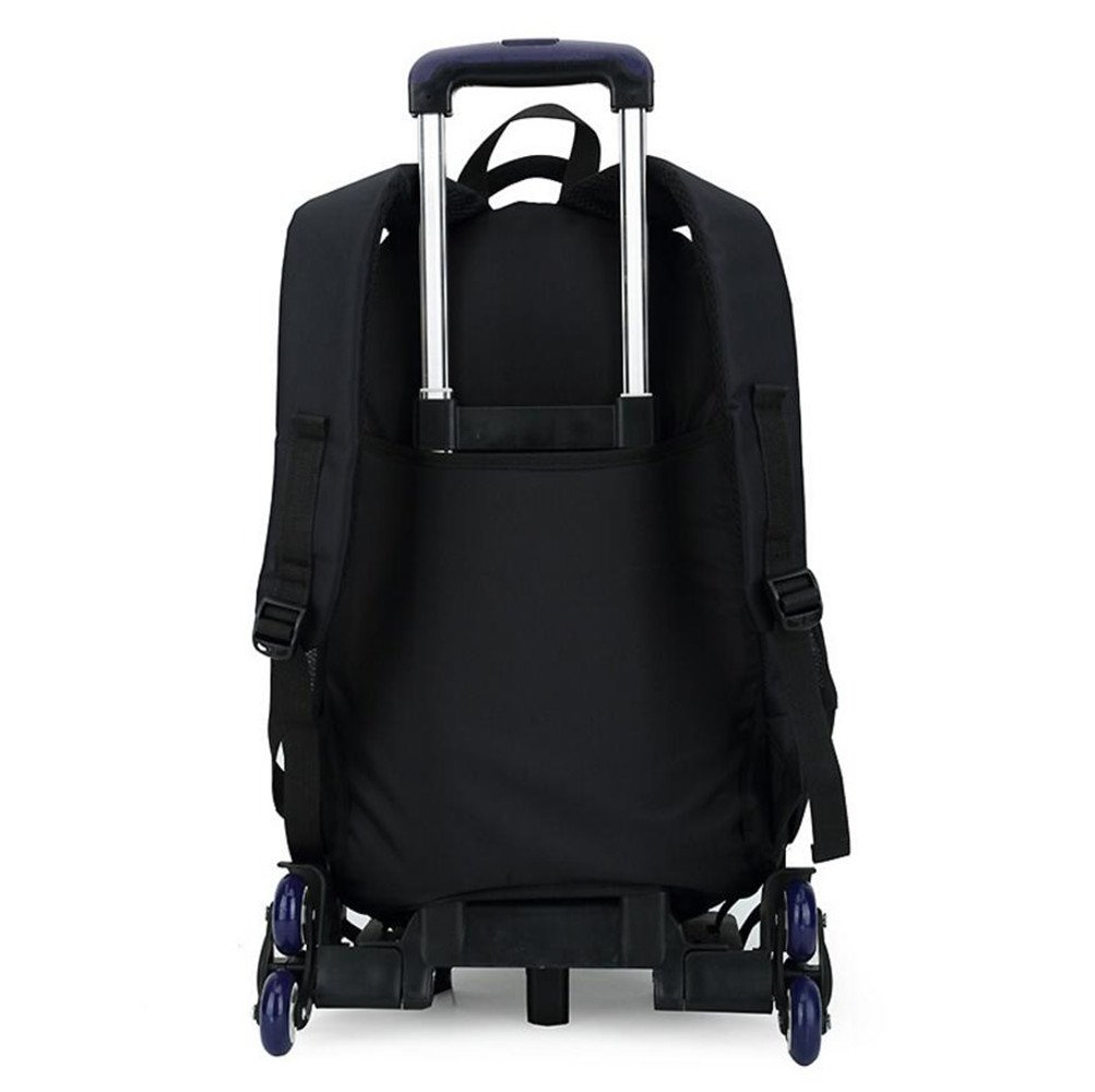 YUB Rolling Backpack with Wheels - Durable Trolley School Bag for Boys & Girls, Kids Travel Backpack in Green - Perfect for School, Travel & Daily Use