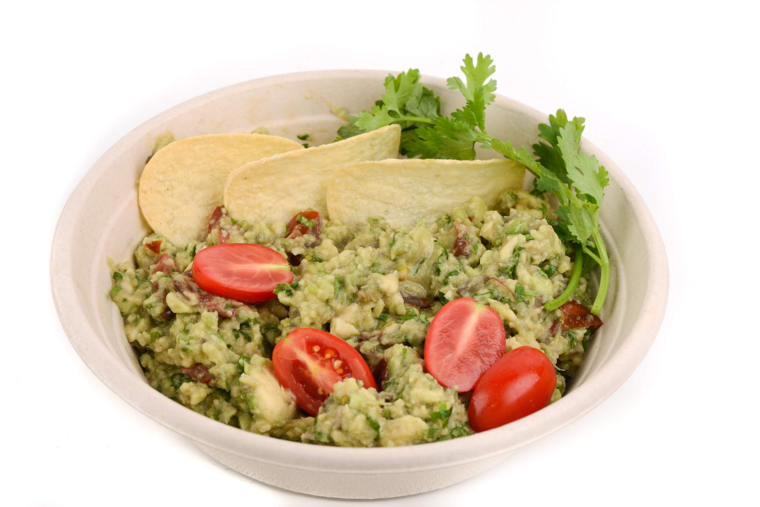 600 Count Eco-Friendly 24oz Round Disposable Bowls - Compostable Sugarcane Bagasse & Bamboo Fiber Bowls for Parties, Picnics, Takeout - Sturdy Plastic-Free Alternative for Eco-Conscious Consumers