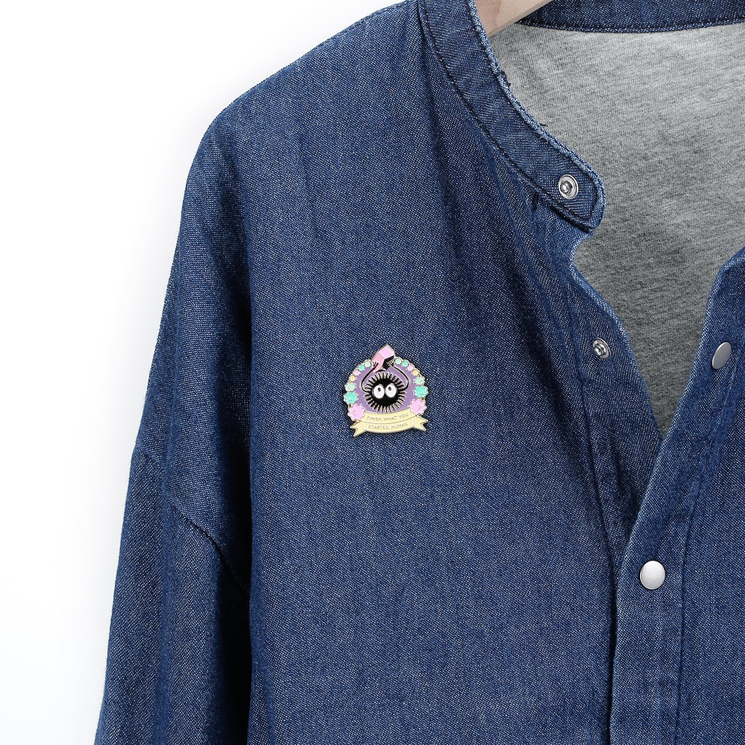 Adorable Kawaii Anime Soot Sprites Cat Frog Cartoon Enamel Pins - Cute Lapel Pin Set for Backpacks, Jackets & DIY Clothing Accessories - Perfect Gift for Kids & Teens - Great for School, Travel & Fashion Decoration