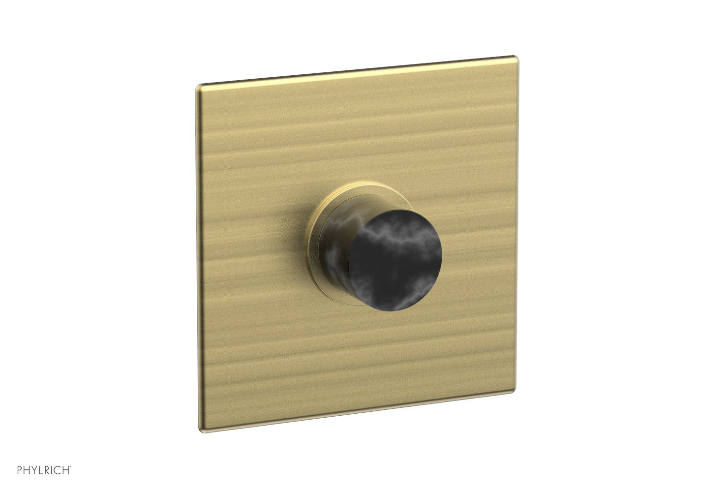 BASIC II Pressure Balance Square Shower Plate with Black Marble Handle Trim 4 186 - Modern Bathroom Upgrade for Luxurious Shower Experience