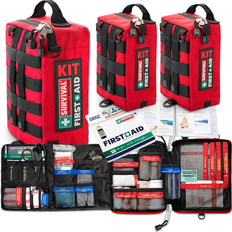 Family First Aid Kit - Emergency Medical Supplies for Home, Travel & Outdoor Adventures | Essential Safety Gear for Kids & Adults