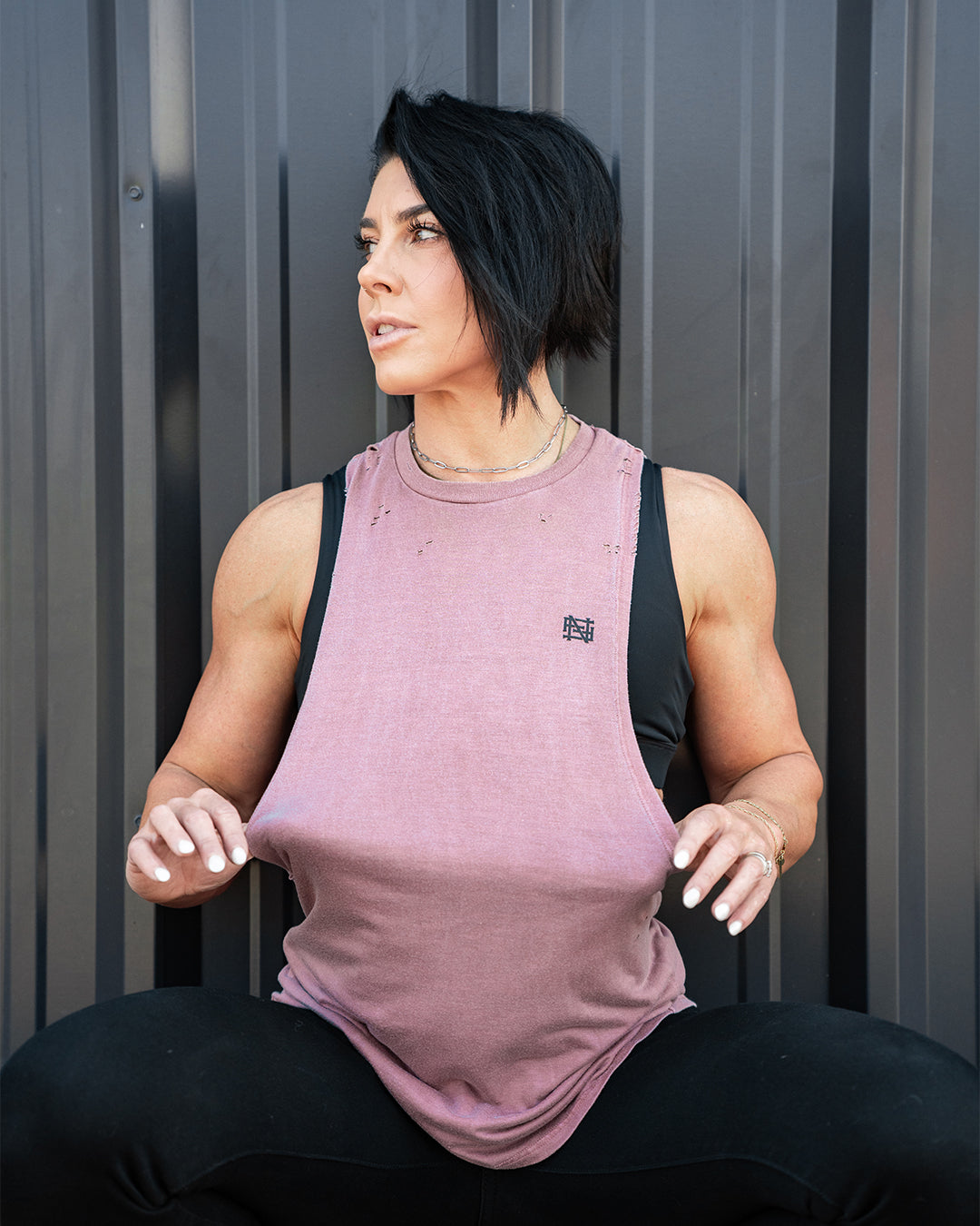 MOTO DISTRESSED BRO TANK TOP - Red Vintage Style Muscle Tee for Men | Gym Workout, Streetwear Fashion, Casual Summer Outfit