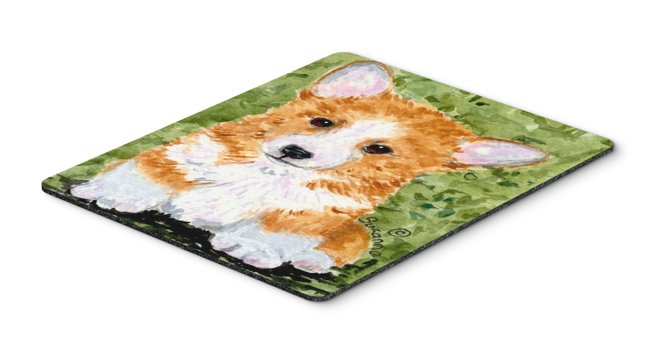 Caroline's Treasures SS8710MP Corgi Mouse Pad - Large Washable Non-Slip Desk Mat for Home Office, Gaming & Computer Work | Perfect for Laptops, Hot Pads & Trivets | Cute Dog-Themed Workspace Accessory