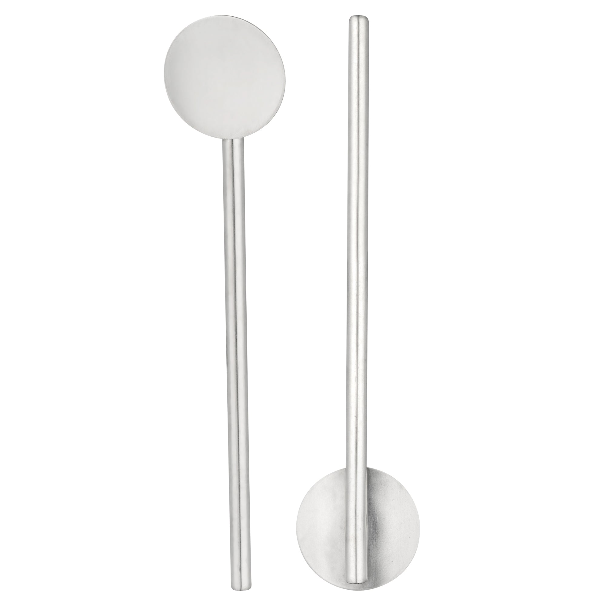 Premium Bar Lux Stainless Steel Julep Spoon Straws - Set of 2 | Durable Cocktail Stirring & Sipping Straws | Perfect for Mint Juleps, Iced Coffee & Cold Beverages at Home Bars or Outdoor Parties