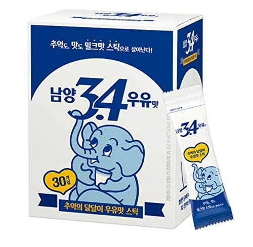 Namyang 3.4oz Sweet Milk Flavor Powder Sticks - 30 Count Box | Korean Instant Milk Beverage Mix for Coffee, Tea, Baking & Smoothies | Quick Breakfast & Coffee Enhancer | Perfect for Office, Travel, Home, Camping & Gifts | Great for Hot/Cold Drinks, Baking & On-the-Go Lifestyles | Morning Routine, Coffee Shops, Dessert Recipes & Outdoor Adventures