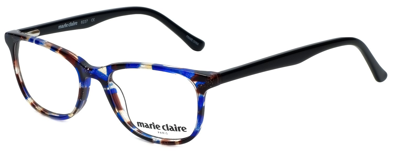 Premium Designer Reading Glasses MC6237 BLB - Blue Black Frame 47mm +2.50 Strength for Women & Men - Perfect for Reading, Office Work & Computer Use