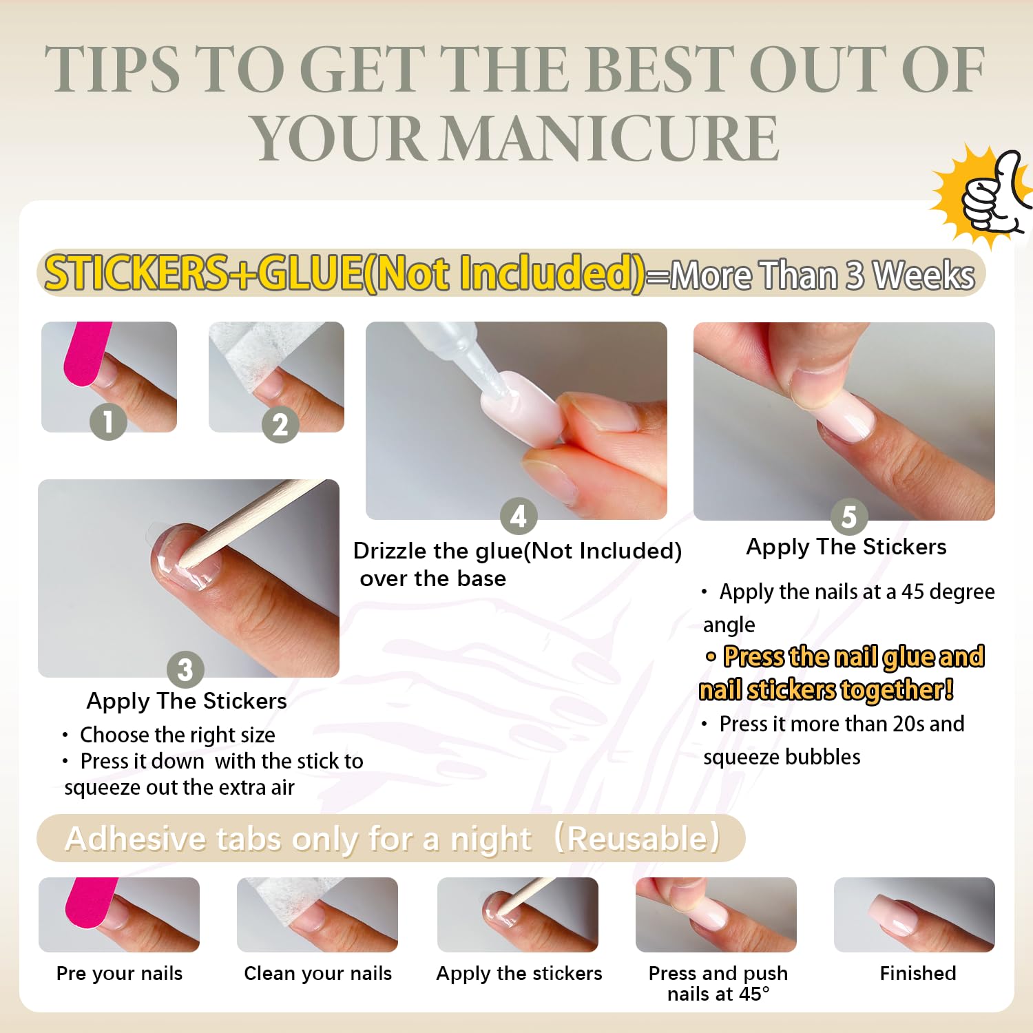 KXAMELIE Milk White Press on Nails - Medium Length Almond Shaped Fake Nails with Glue - Solid Color Shiny Salon Quality Acrylic Nails for Women | Perfect for Daily Wear, Office, Date Night & Special Occasions