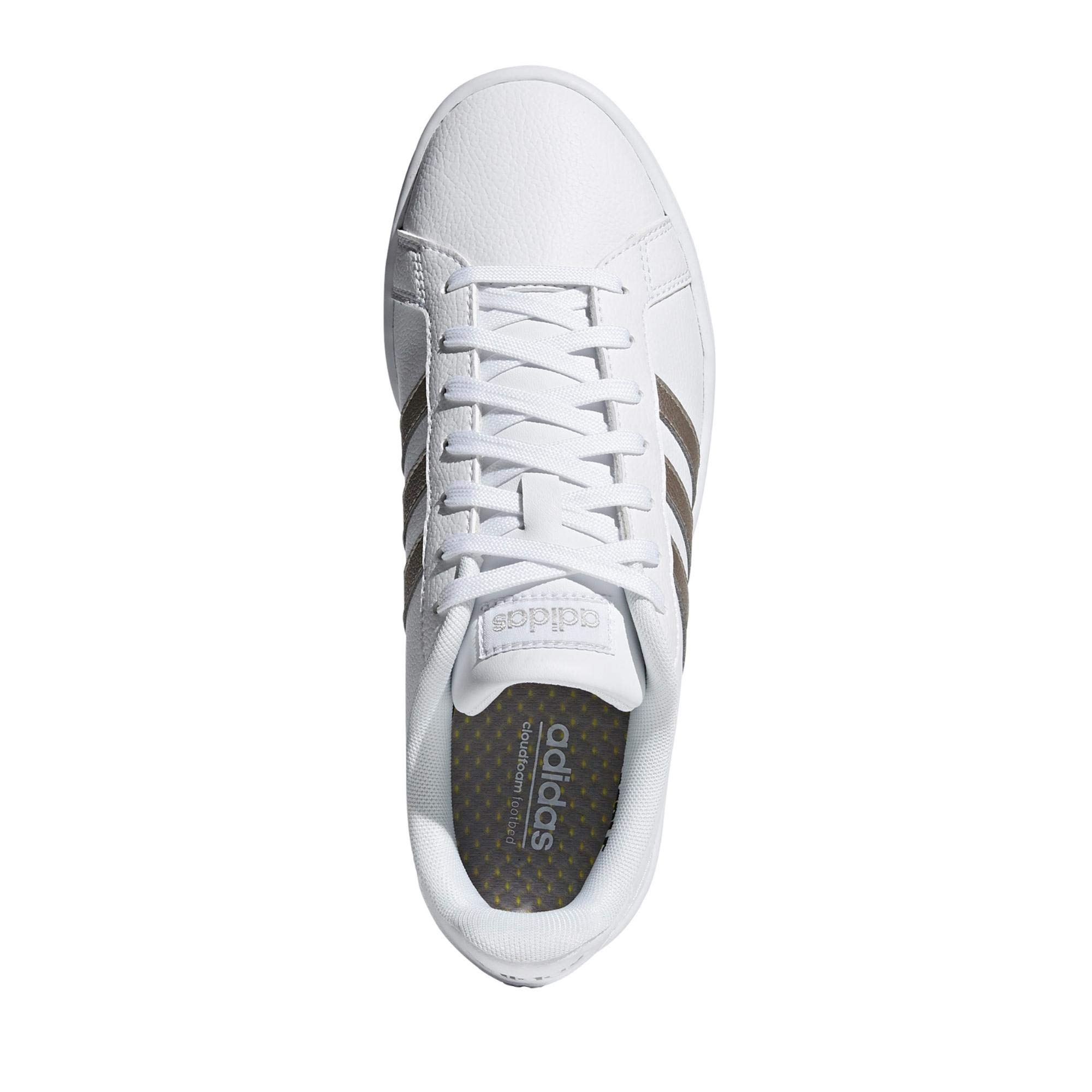 Adidas Grand Court Women's Sneakers - Comfortable White Tennis Shoes for Women | Casual Walking & Gym Workout Shoes | Perfect for Running, Training & Everyday Wear