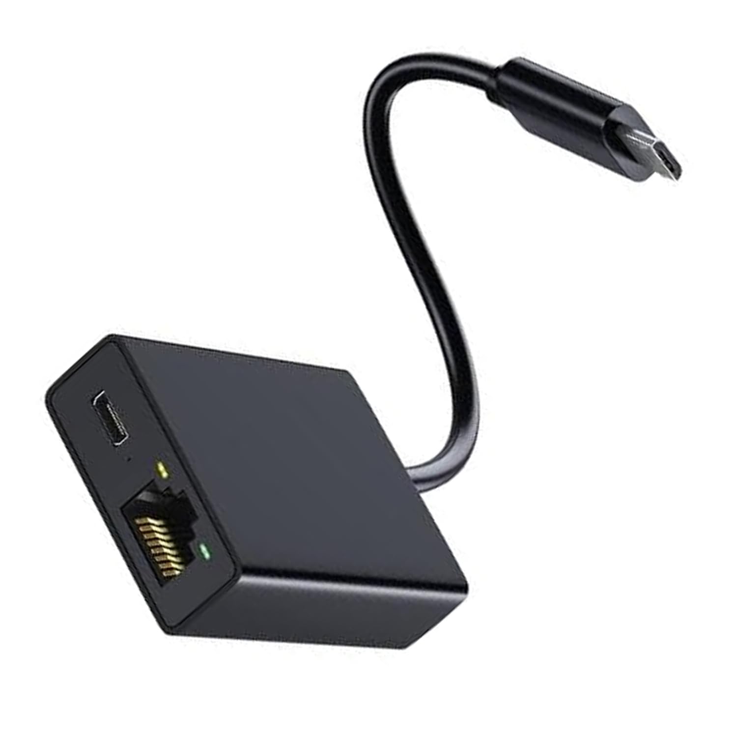 Fast Ethernet Adapter for Fire TV Stick - Micro USB to RJ45 Wired Network Adapter with USB Power Cable - Compatible with Chromecast, Google Home Mini & More - Perfect for Streaming 4K Videos & Online Gaming