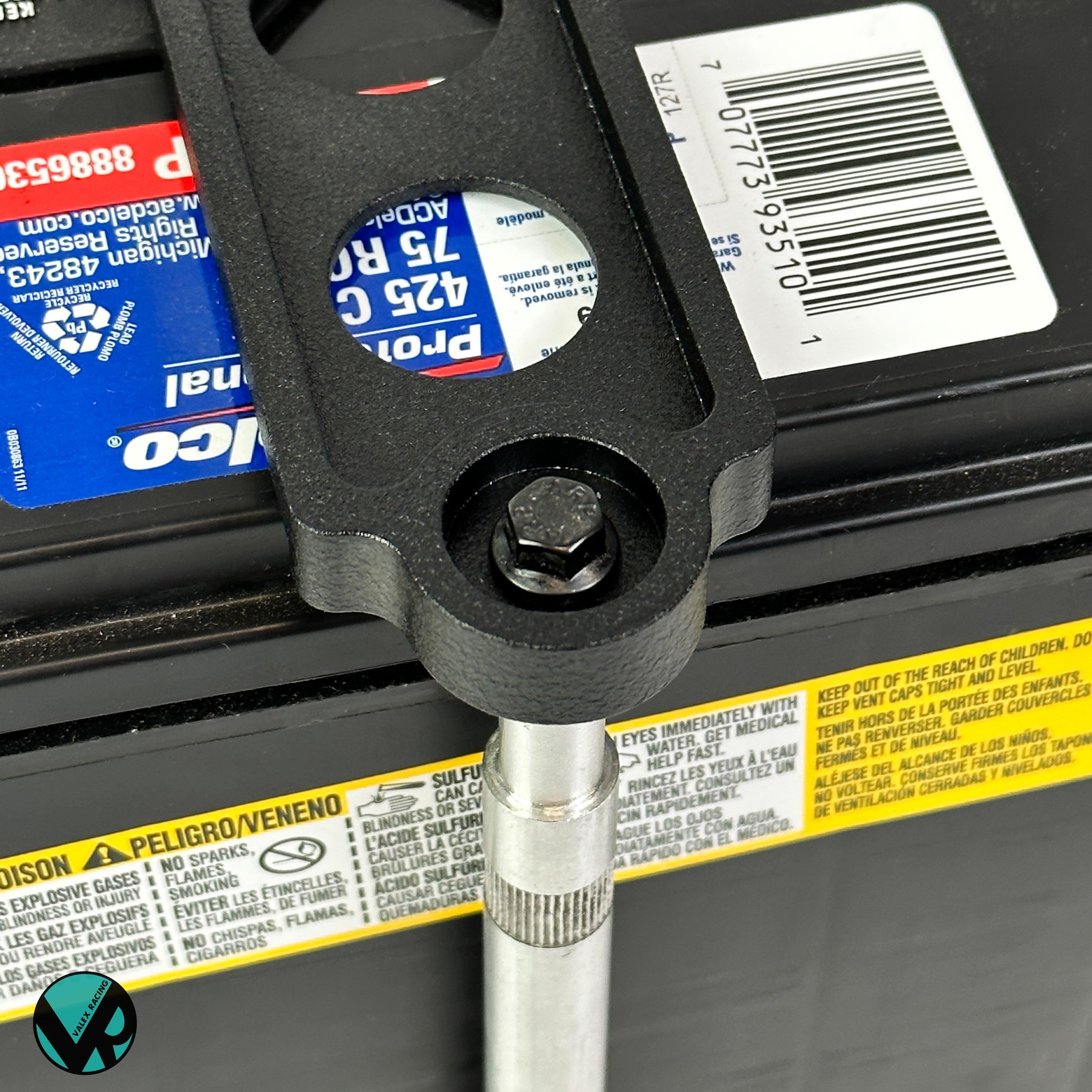 Billet Adjustable Battery Tie Down & Rod Stay Kit with ARP Bolts - Compatible with 92-00 Honda Civic & 94-01 Acura Integra - Perfect for Engine Bay Organization & Performance Upgrades