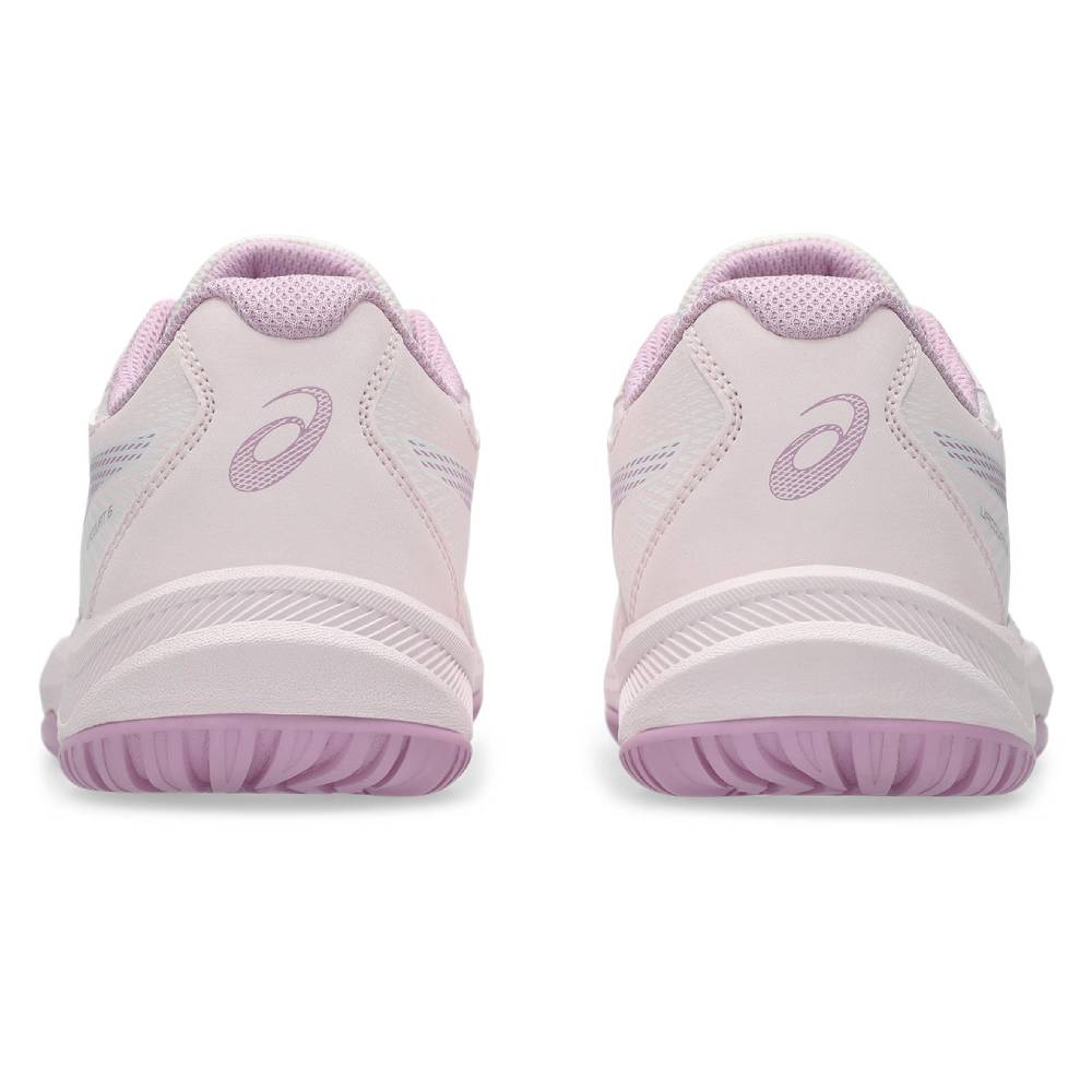 ASICS Upcourt 6 GS Junior Indoor Court Shoes for Girls - Pale Pink/Light Ube | Volleyball, Badminton & Indoor Sports Sneakers for Kids